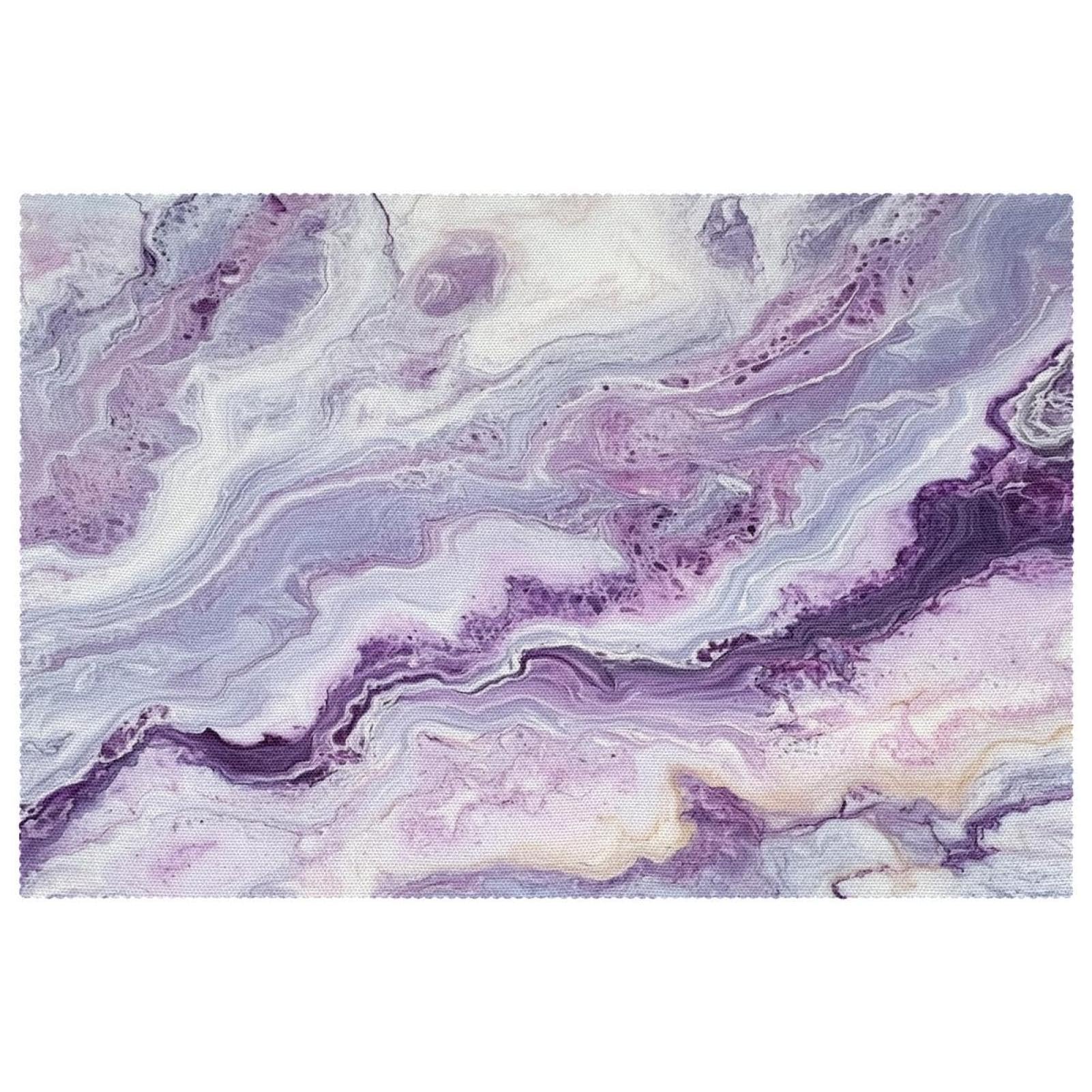 Set de table en marbre lilas pour sublimer vos repas de salle à manger en famille