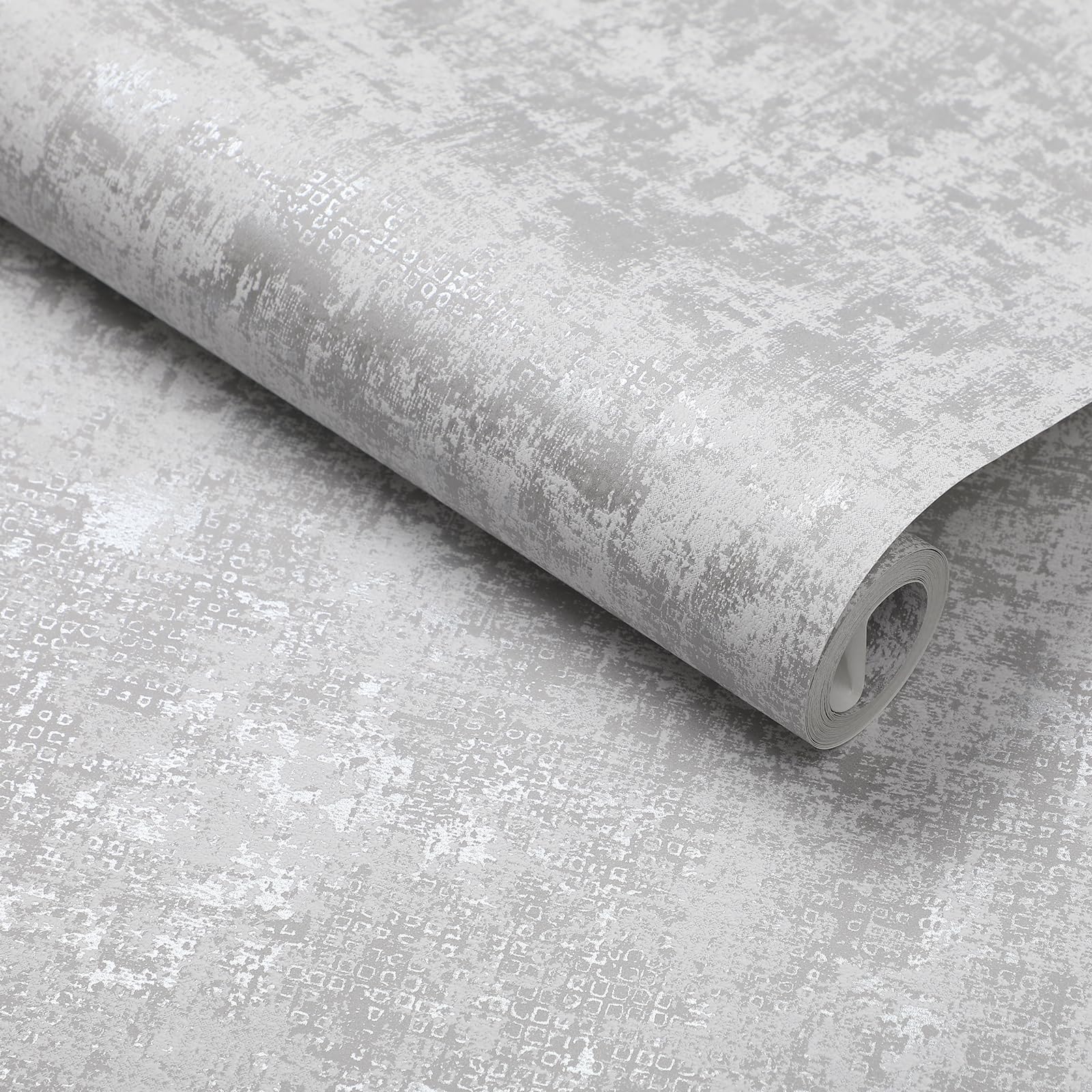 Tarwanear Grey Concrete Effect Wallpaper 0.53 * 9.5m Retro Stone Textures Wallpaper Shabby Chic Matte Wall Paper Roll for Living Spaces & Feature Walls Bedroom Hallway — image 1