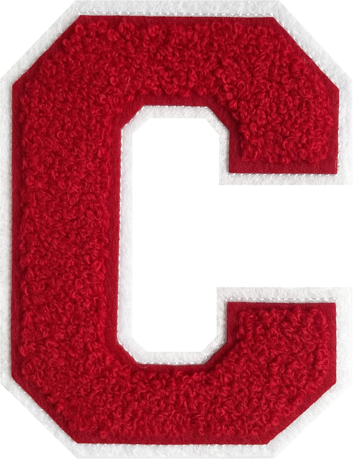 41/2" Letterman Jacket Patches Red Chenille Letter Patches Iron on Letter Patches