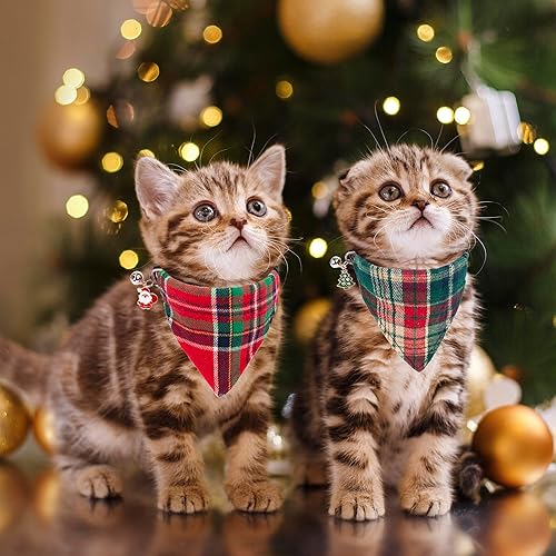 Miniatura 8 de ADOGGYGO Collares de gato de otoño con bandana extraíble, ajustable para otoño, Acción de Gracias, lindo collar de gato con hojas de otoño para