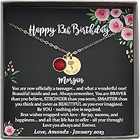 Vista 12 de Be Wished Regalos personalizados de cumpleaños número 13 para niñas, collar con mensaje significativo
