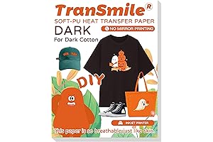 TranSmile PU Heat Transfer Paper for Dark Fabrics
