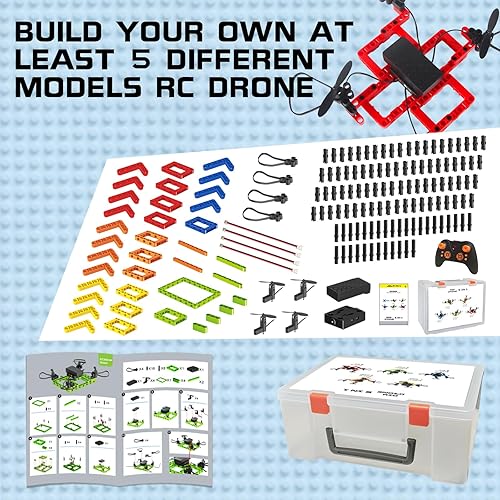 Miniatura 2 de Juguetes de construcción STEM 5 en 1 para niños de 8 a 12 años, mini drones RC para niños, kits de ciencia para niños, grandes regalos para