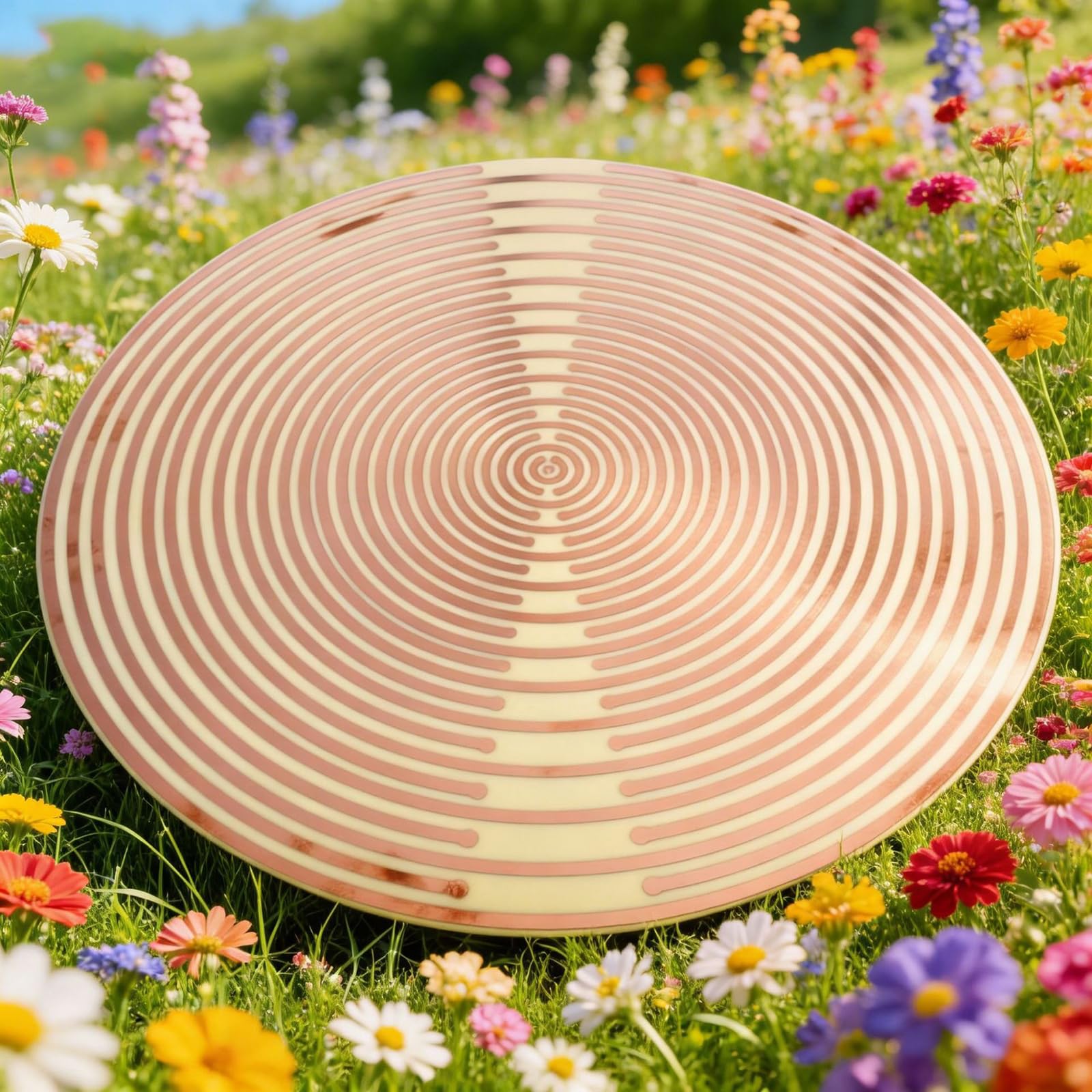 Disco polarizador, módulo oscilador multifrecuencia, generador de campo electromagnético de bobina oscilador multionda, bobina de 26 vueltas, for diversos escenarios como meditación
