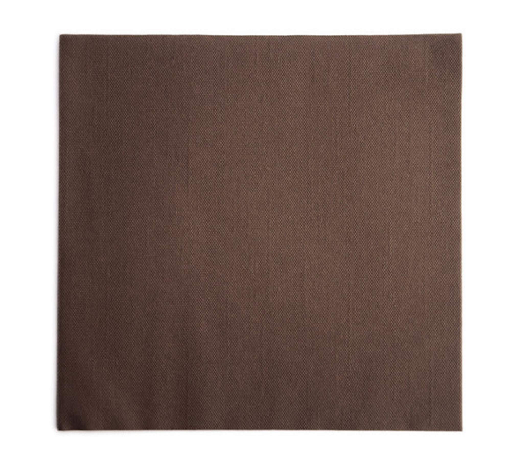 Aroba Airlaid 500 serwetek podobnych do materiału, 19 kolorów, 40 x 40 cm, składane 1/4, wysokiej jakości serwetki ślubne, wygląd materiału, na urodziny, do hotelu, cateringu, na Boże Narodzenie, wesele, brązowe