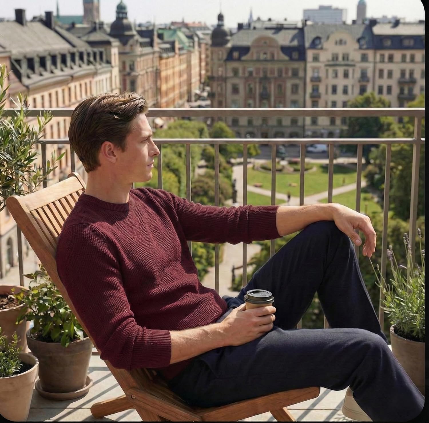 NPIA Certified Original 100% Pure Cashmere Sweater Men | 2-Ply 16 Micron Fine Knit | Lightweight Luxury Crewneck Pullover