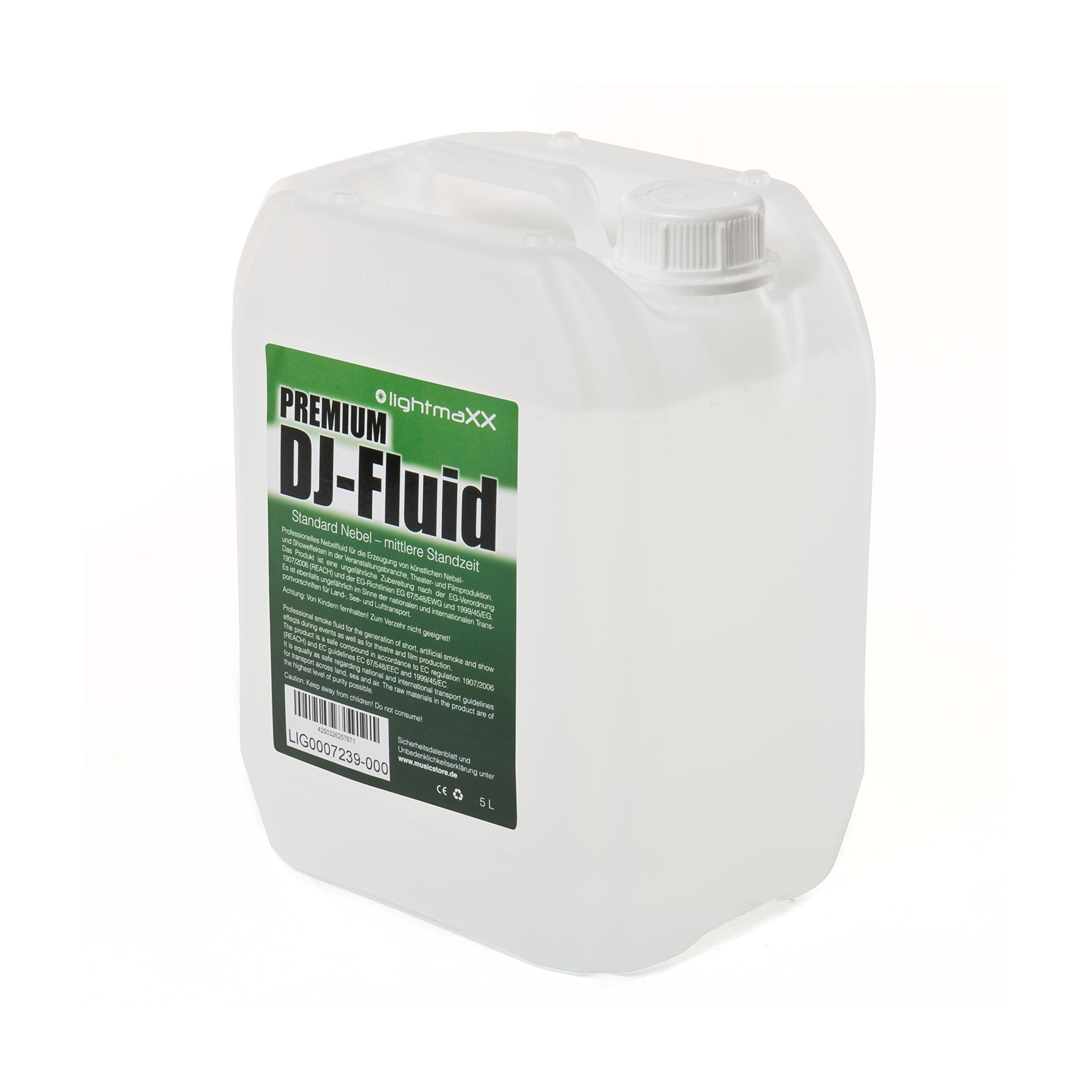 Premium DJ Nebelfluid, 5L, Wasserbasis, Leichte Qualität, Made in Germany
