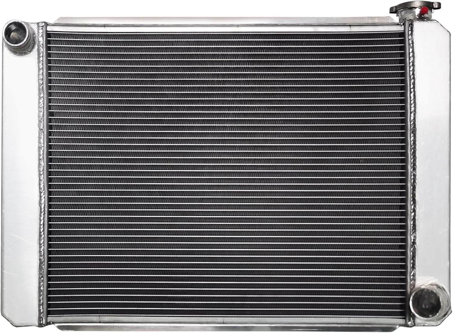 27" x 19" Universal Aluminum Radiator For Chevy GM GMC Hot Rod Crossflow 2-Rows