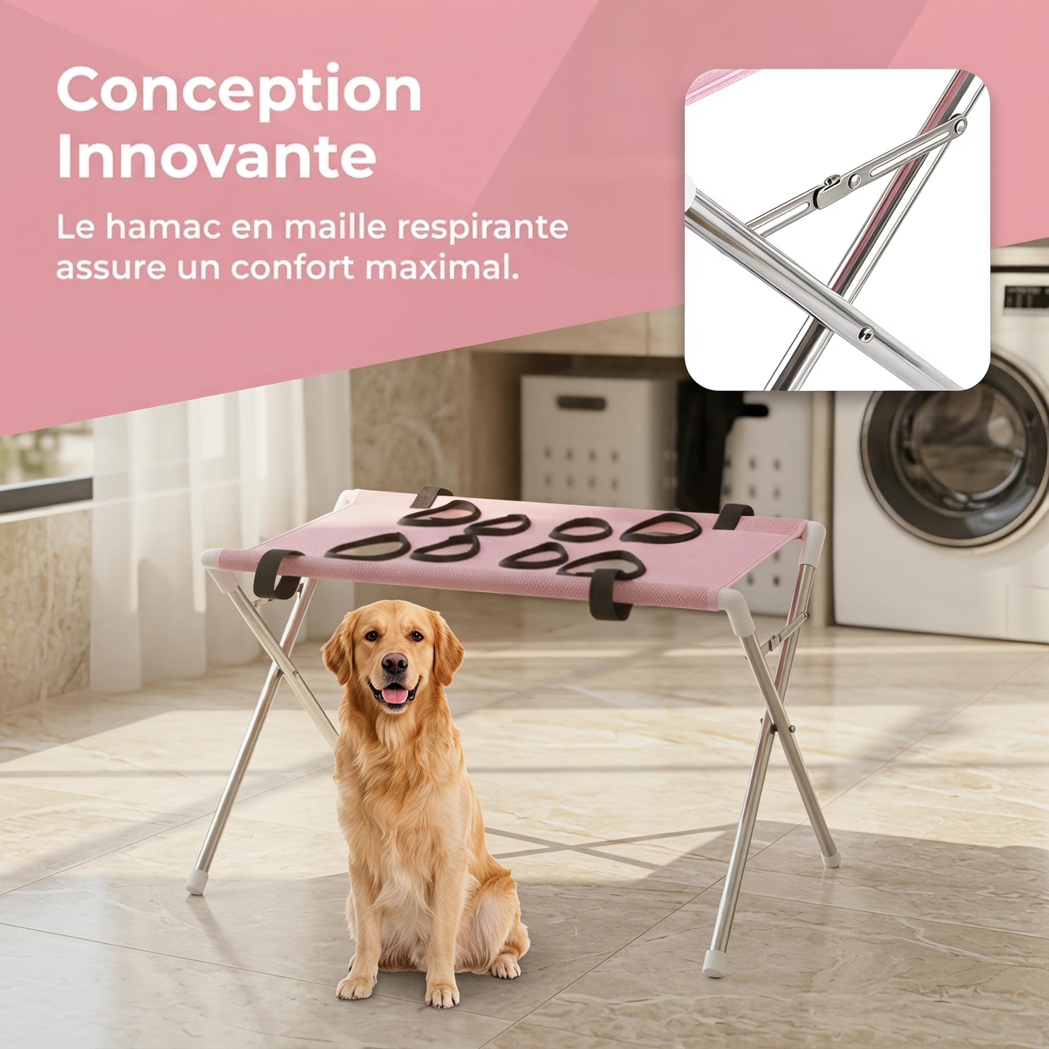 Table de Toilettage pour Chien Animaux, Table Support Cadre