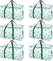 Vista 43 de BALEINE - Paquete de 8 bolsas de mudanza extragrandes, con asas reforzadas, bolsa de almacenamiento resistente para ropa, suministros de mudanza