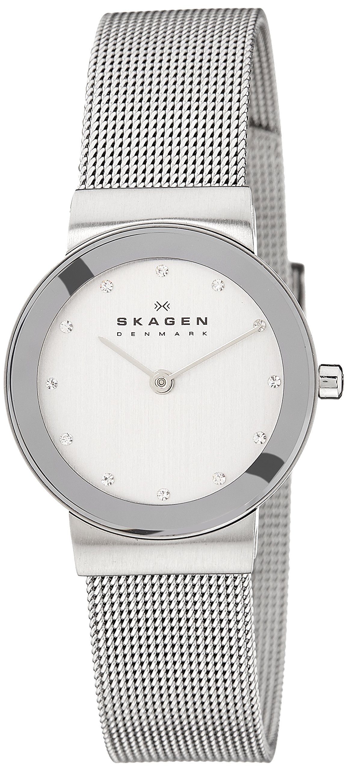 Skagen Stainless Steel End-of-Season Classic Analog Silver Dial Women Watch - 358Sssdi, Silver Band (B00NUYHN30) Amazon Price History, Amazon Price Tracker