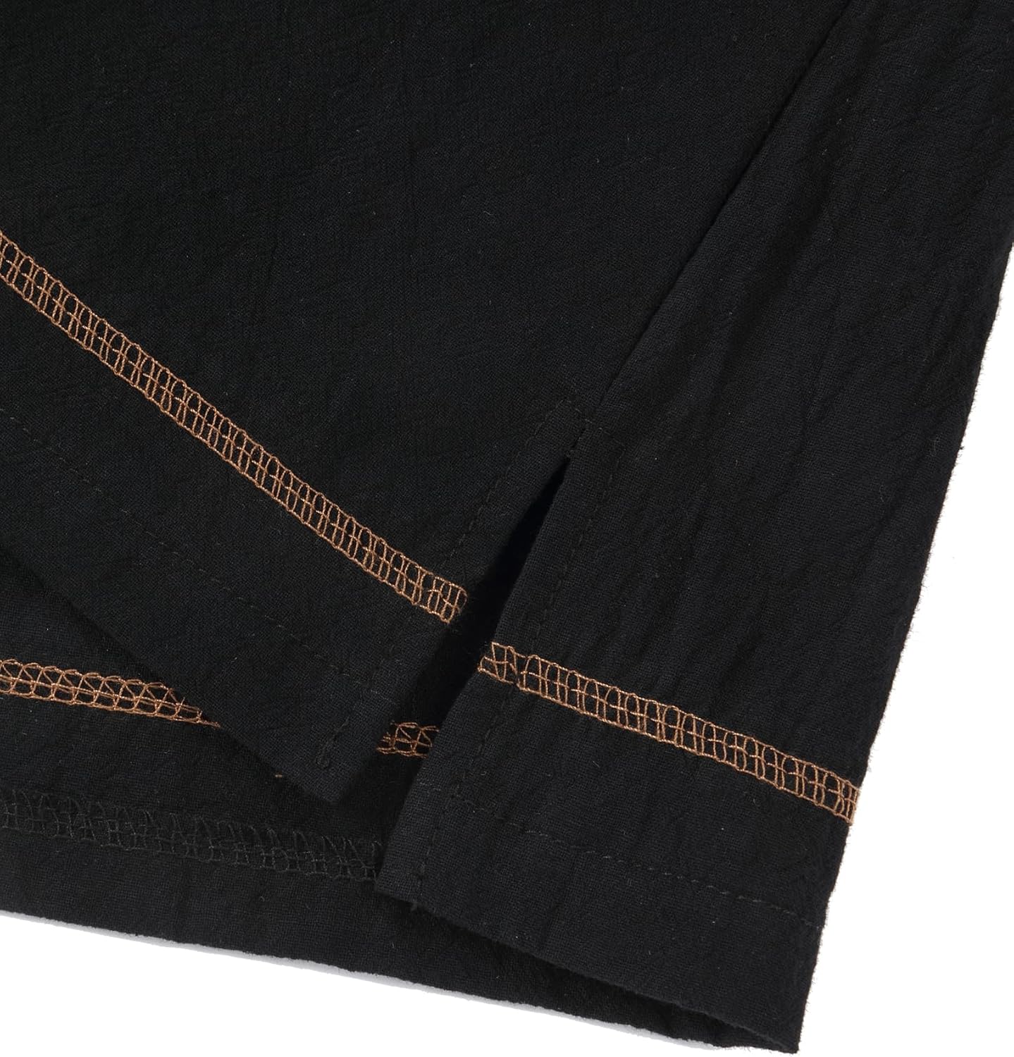 Mens Renaissance Shirts Sleeveless Cotton Lace up Shirts for Pirate Viking Medieval Cosplay Costume Without Belt - Image 6