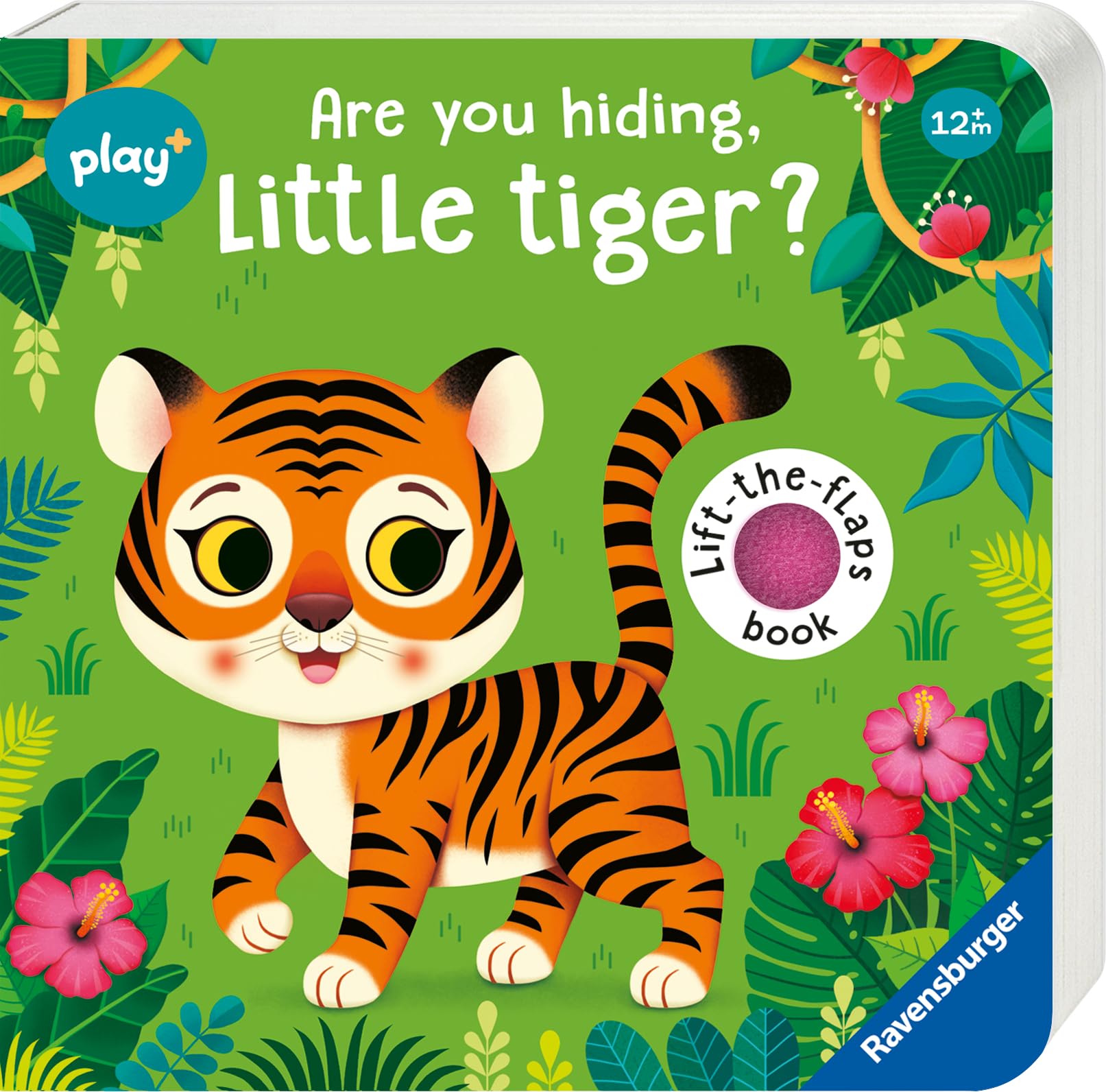 Ravensburger Play+ Infant & Toddler - Are you hiding, Little Tiger? - Infant and Baby Sensory Book - Toddler Activity and Developments - 12 Months+