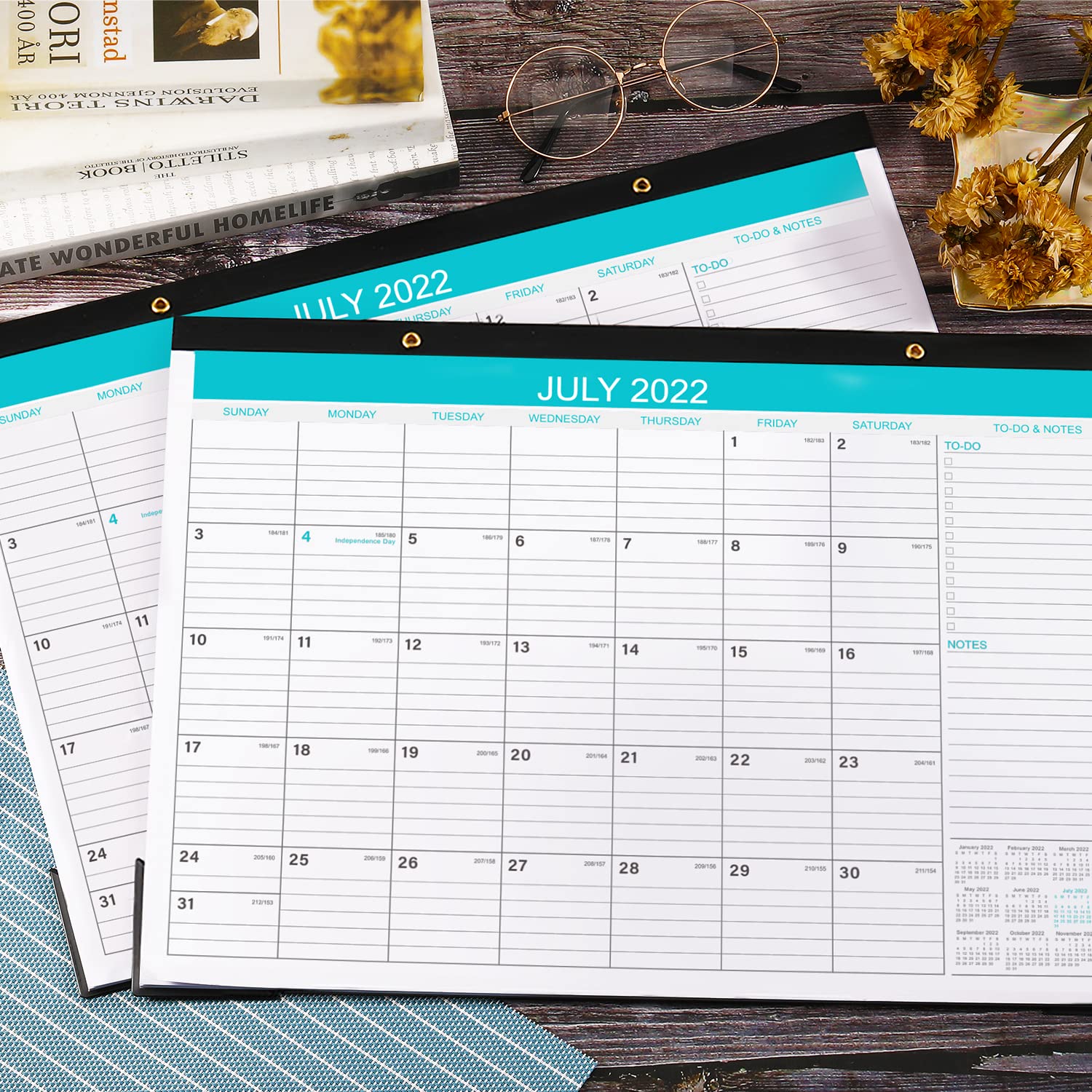 Buy Desk Calendar 20222023 18 Monthly Desk/Wall Calendar, July 2022