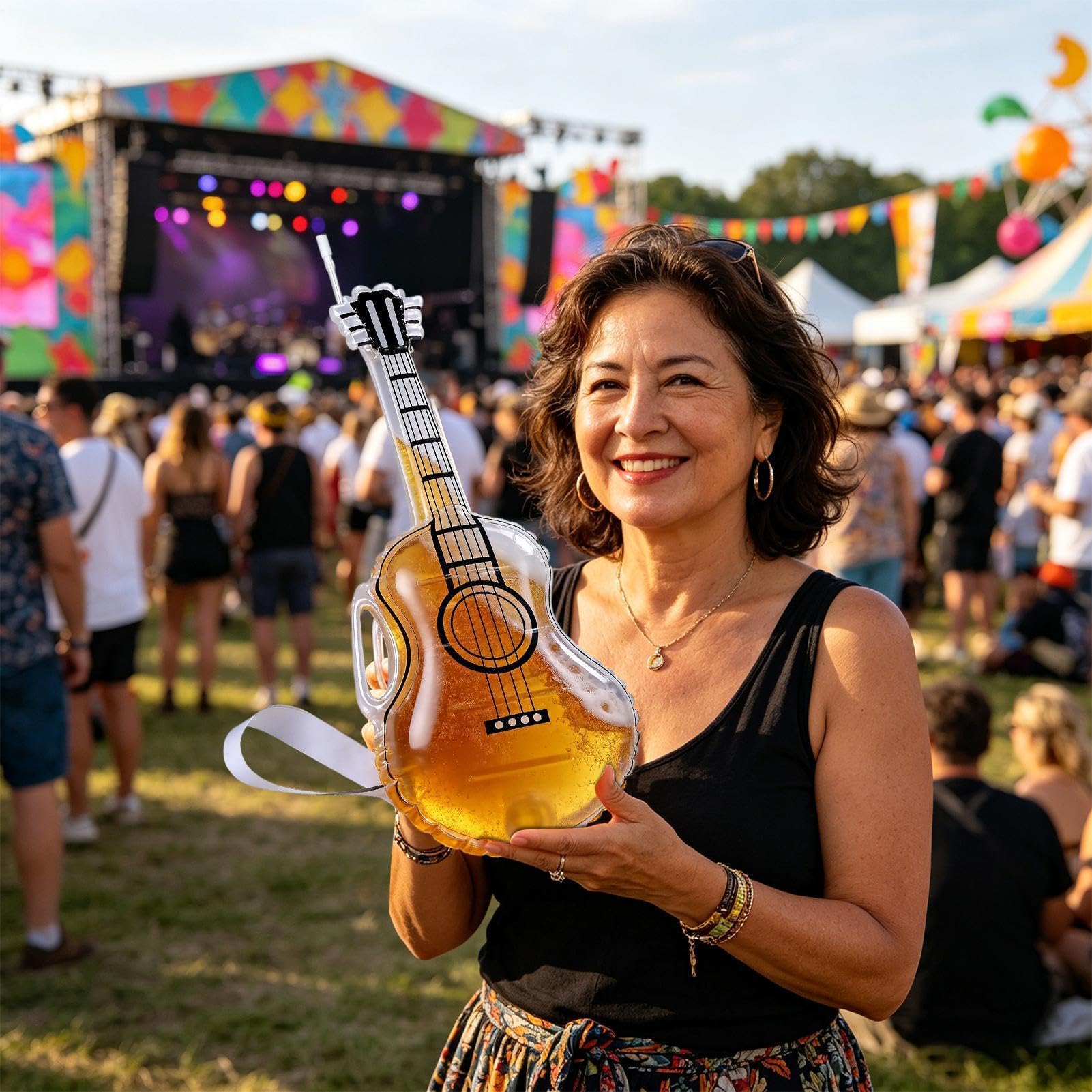 Decanter Vino Bottiglia Da Birra A Forma Di Chitarra Divertente Da 2,5 L | Contenitore per decanter whisky Per Vino, Succhi, Acqua, Papà, Compleanno, Matrimonio, Inaugurazione Casa