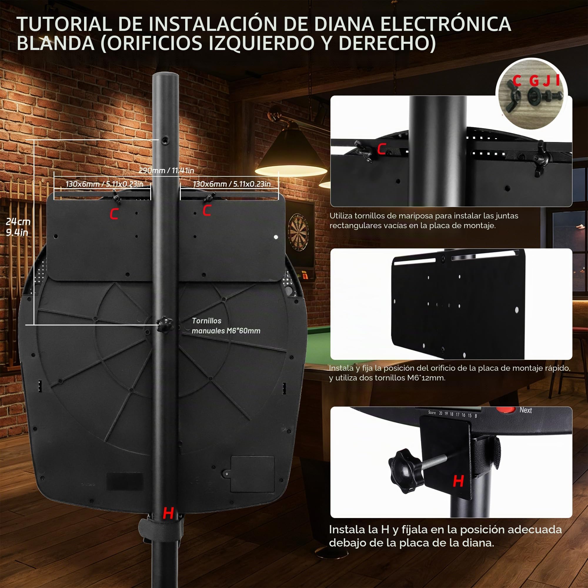 CyeeLife Soporte de Diana,Soporte de Tablero ZD04A