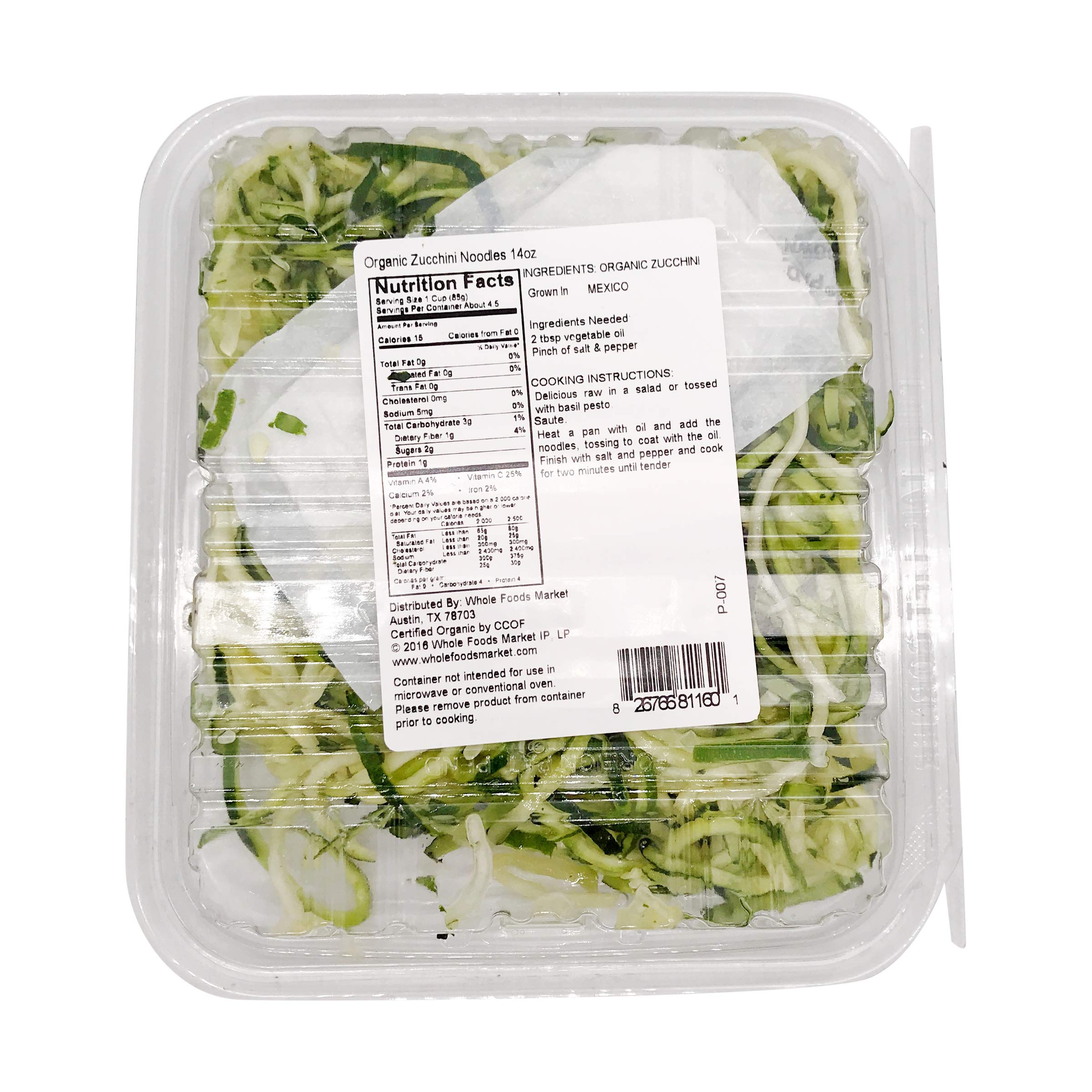 Zocchi出品になります。 Renaissance Food Group Organic Zucchini Noodles, 14 Oz | Grocery