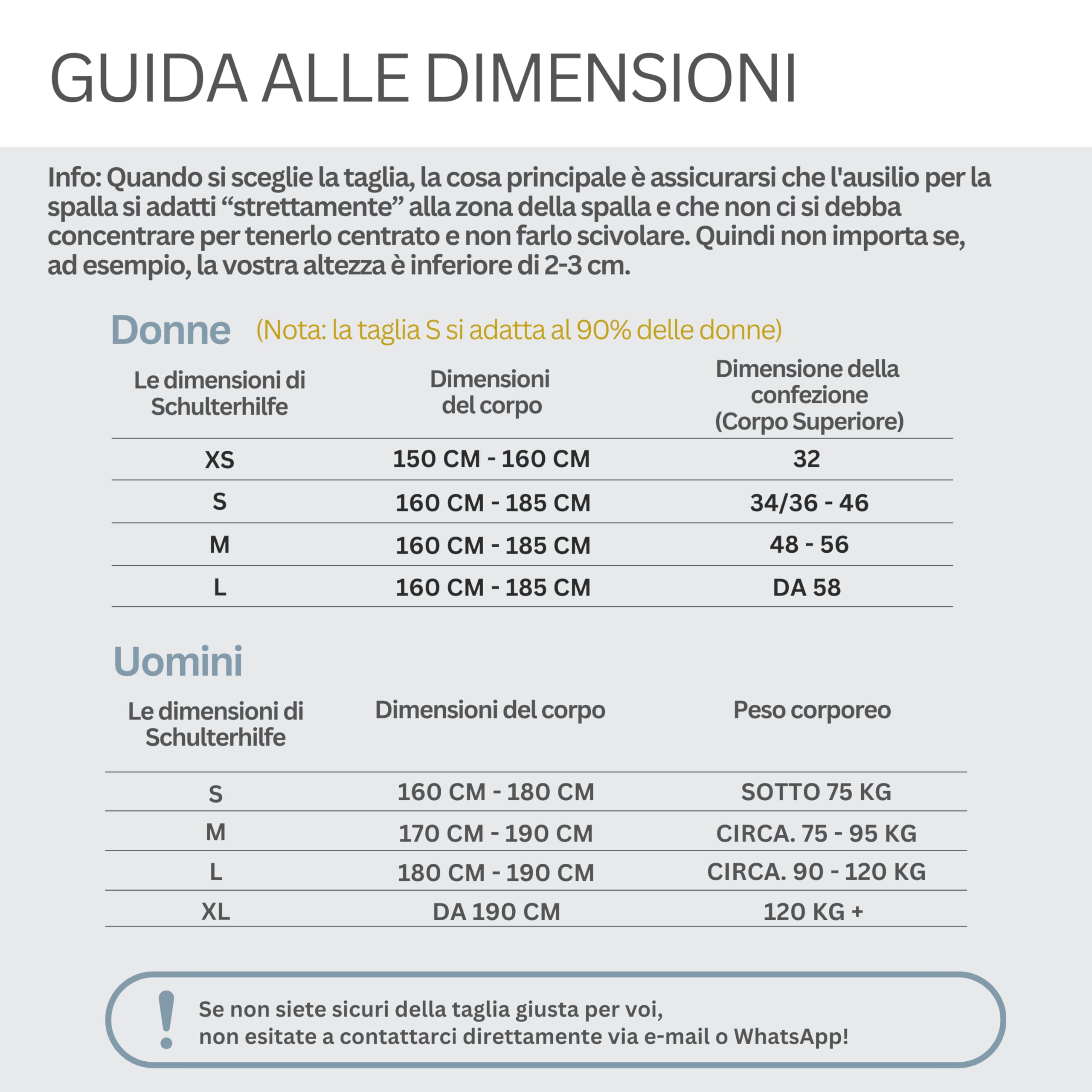Schulterhilfe® Optima Set Comfort - Allenatore per le spalle contro il dolore alla spalla - per la correzione della postura - correttore posturale per la schiena - Made in Germany