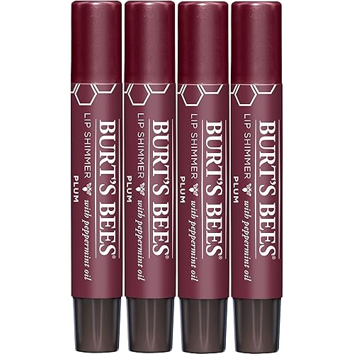 Burt's Bees Shimmer - Juego de tintes labiales, regalos para el día de la madre para mamá, hidratante para hidratación durante todo el día con