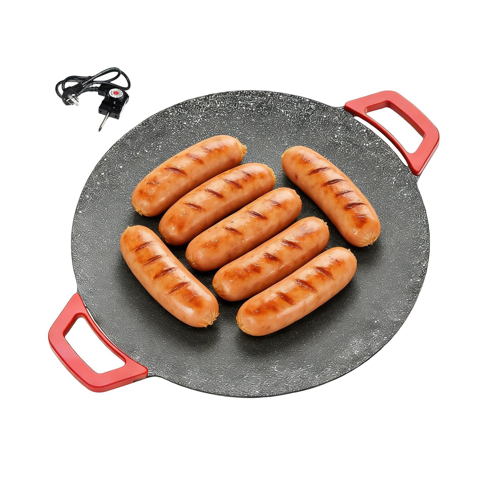 Générique Plancha Électrique Pour Intérieur De Cuisson Électrique | Plancha De Grillade Extérieure Pour Cuisine Restaurant Maison Utilisation Intérieur Extérieur Pique-niques Barbecue Camping