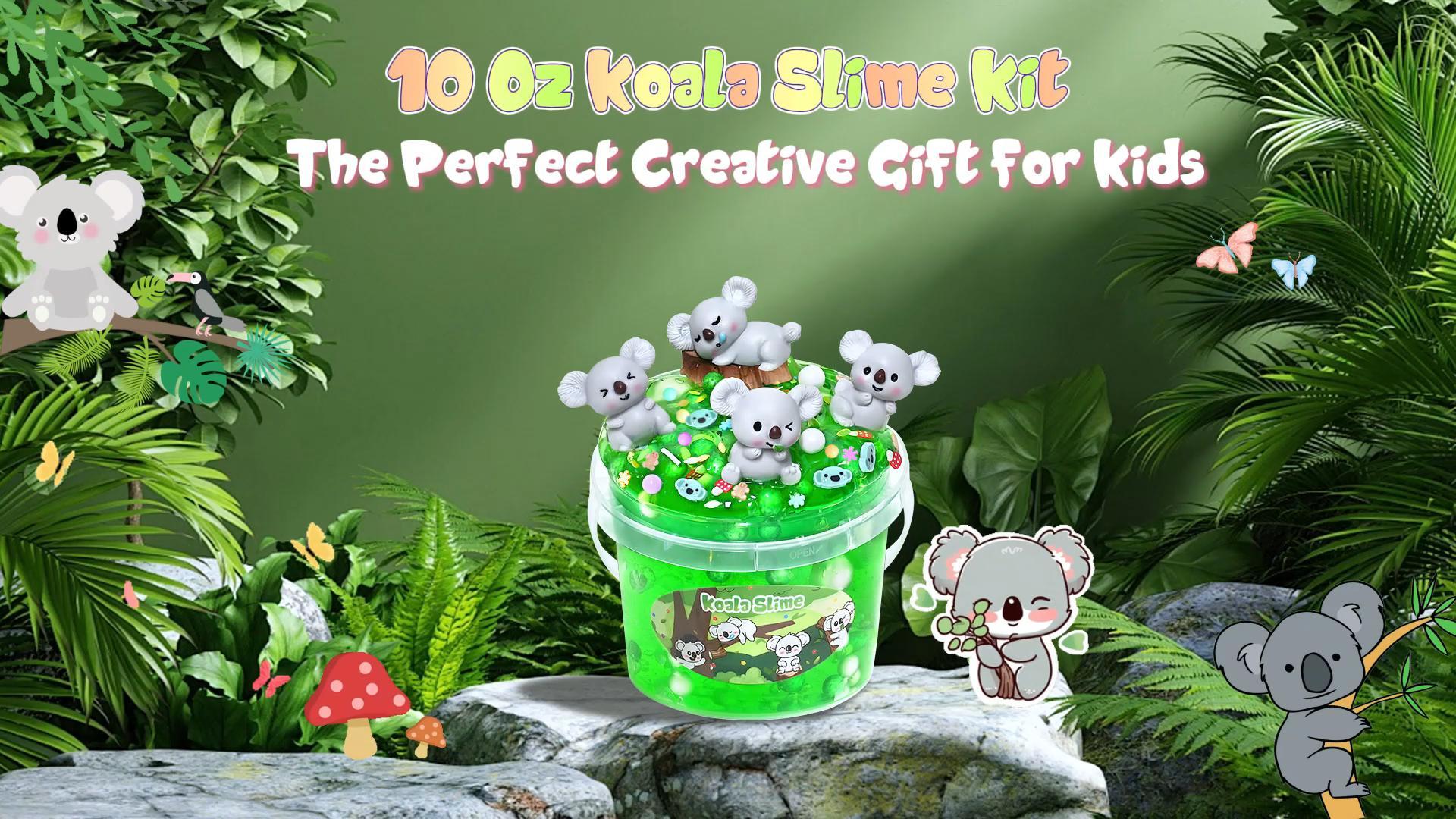 Amazon.com: Joytry Koala Slime Kit 10oz, Vibrant Green Clear Slime