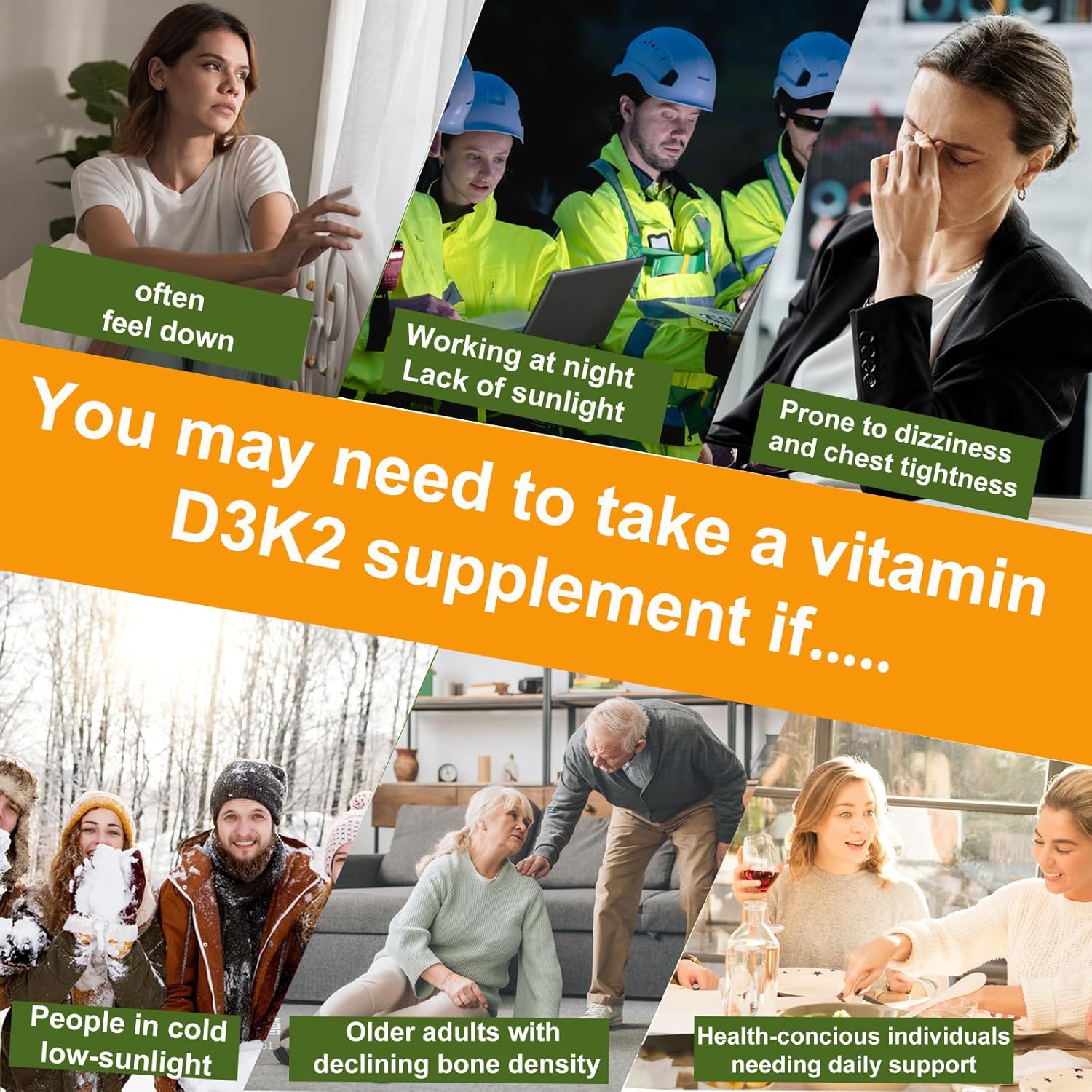 LIIFE Vitamin D3 K2（MK7+MK4） Supplement 5000IU with Organic Extra Virgin Coconut Oil - Supports Calcium Absorption, Bone & Immune Health- Non-GMO 120 Softgels