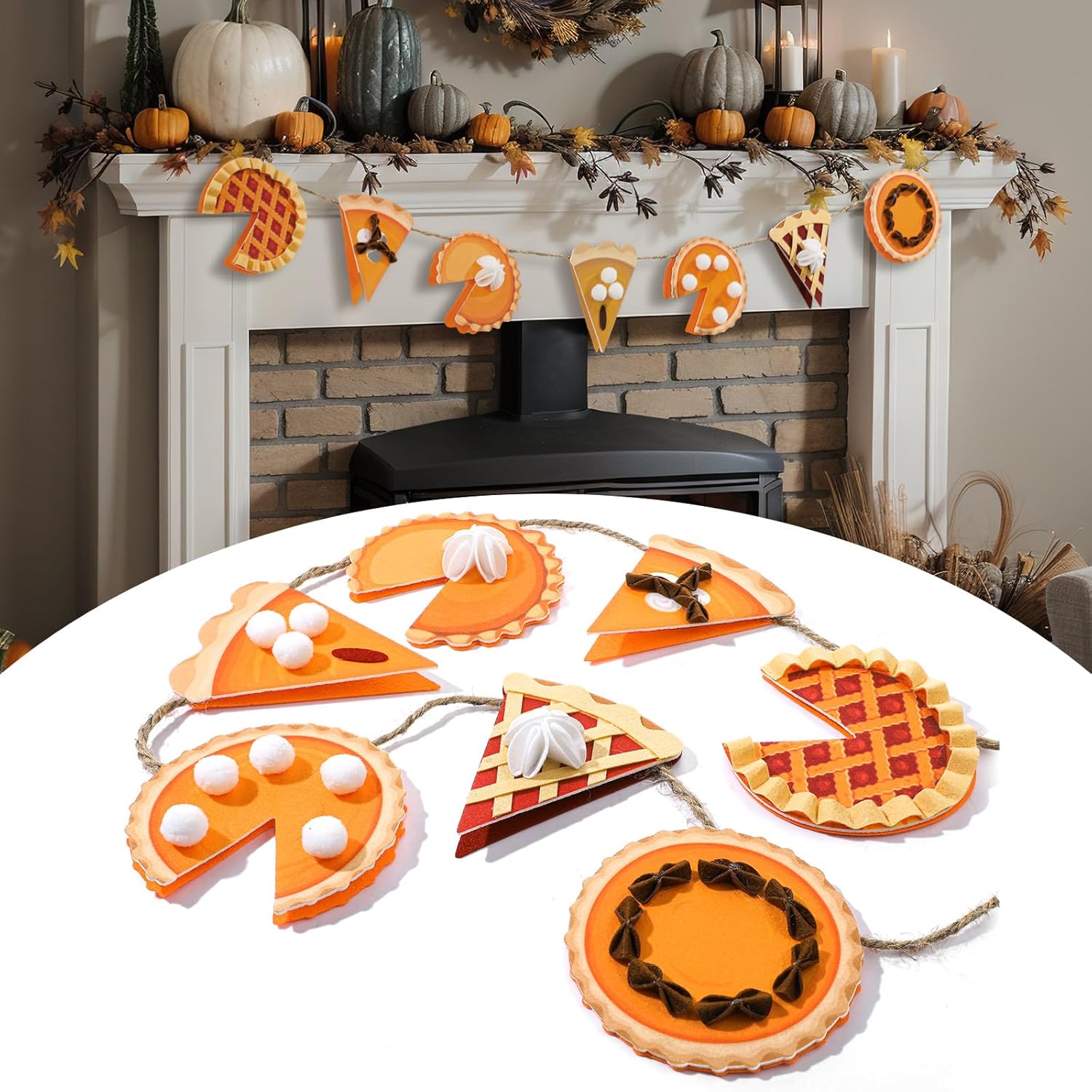 DIY Pumpkin Pie Garland