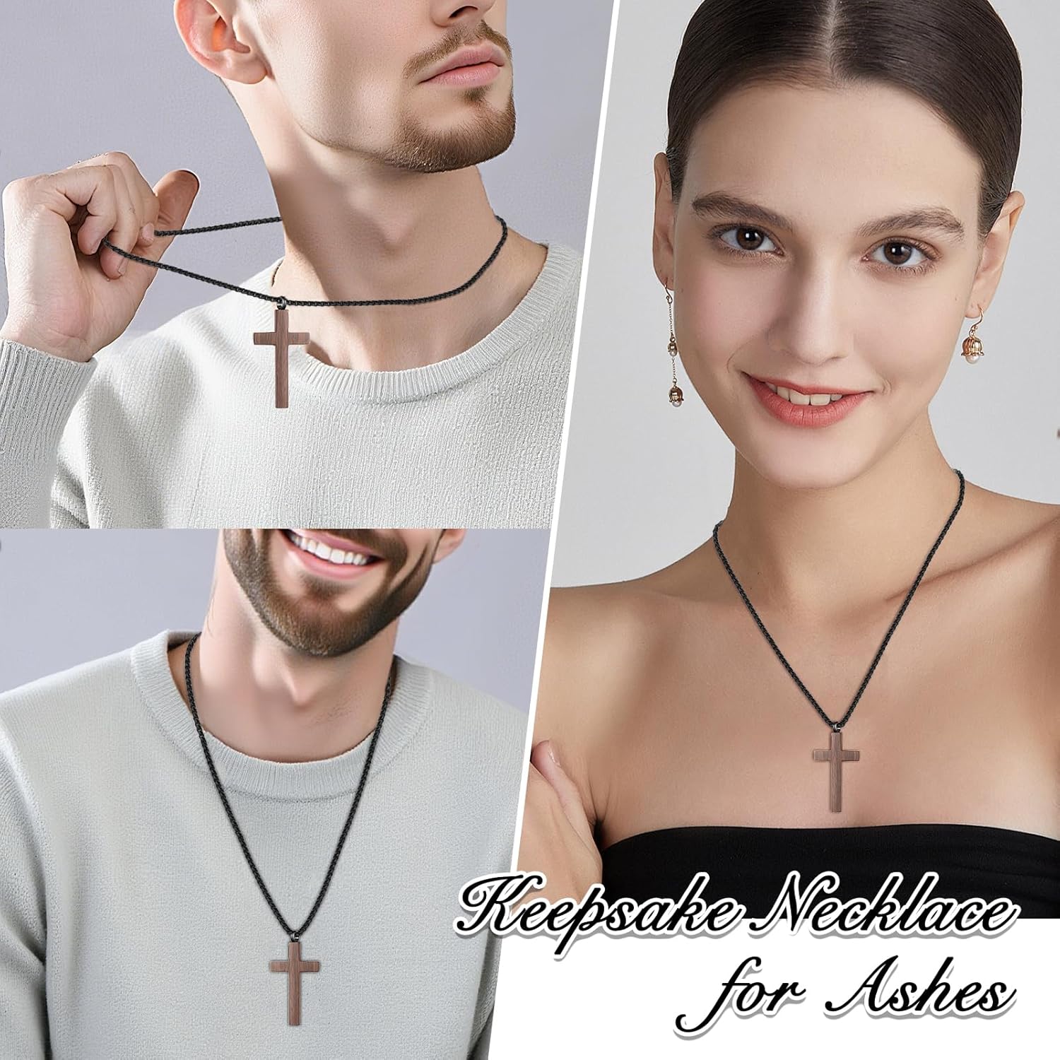 SOITIS Urn Necklaces for Ashes Cremation Jewelry Twist Necklace for Ashes Stainless Steel Urn Pendant for Women Men Jewelry for Ash Memorial Keepsake - Image 5