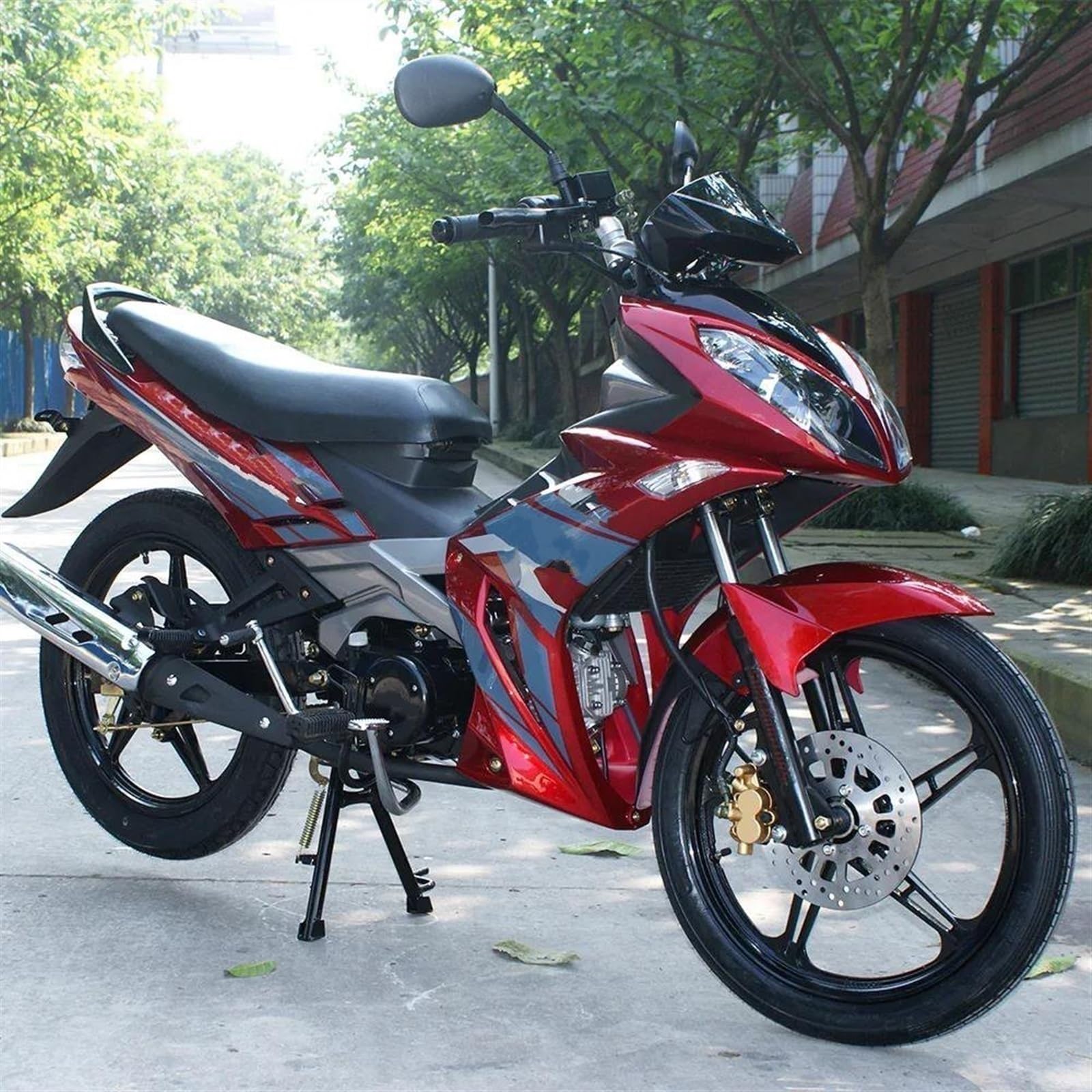 Toter-Winkel-Spiegel Motorrad Rückspiegel Big View Scooter E-Bike Für DIO 125 CB400F CBF125T (Color : 8mm Pair)