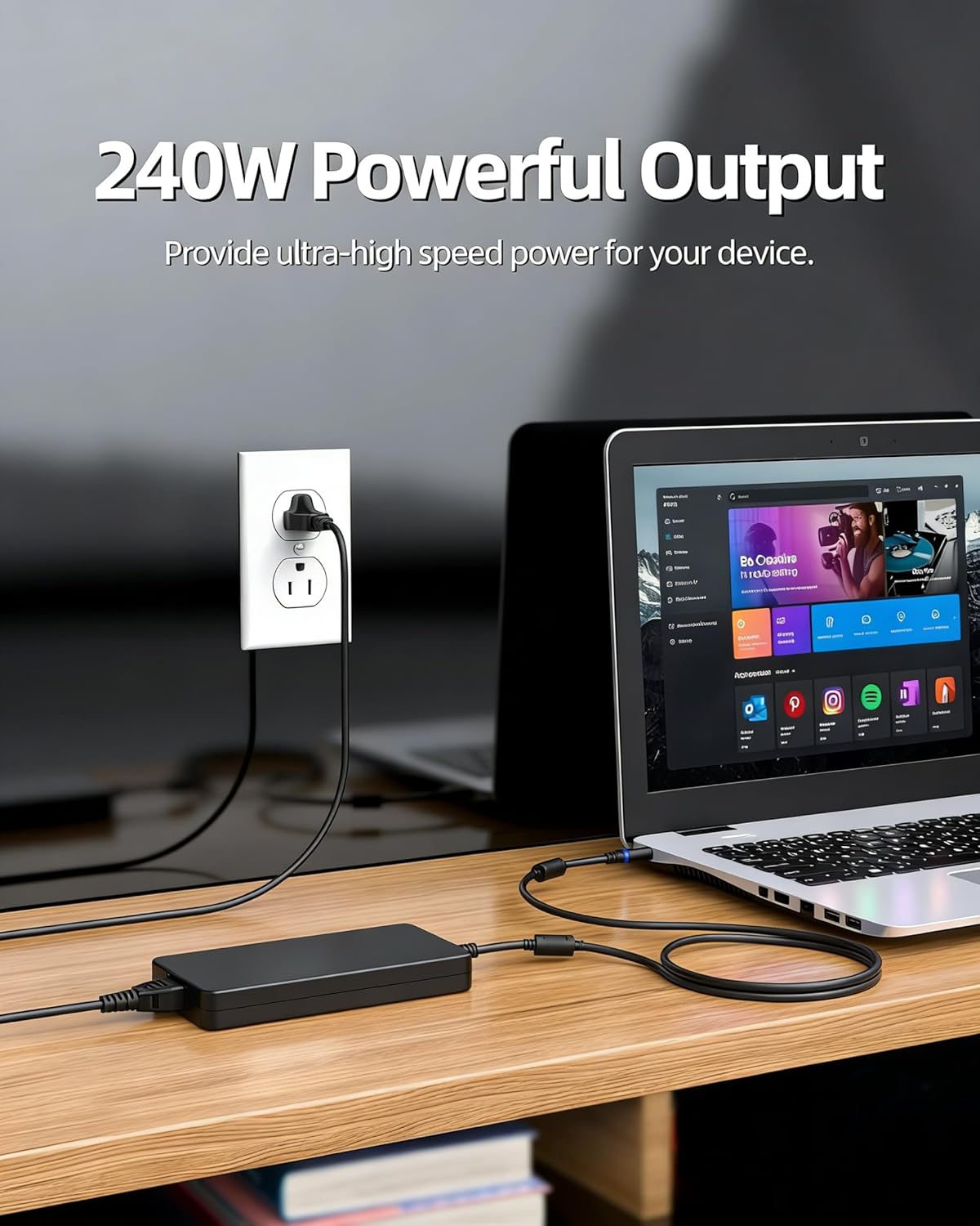 240W 180W AC Charger Fit for Dell Precision 7760 7560 P44E002 P93F002 Laptop Power Adapter Supply Cord