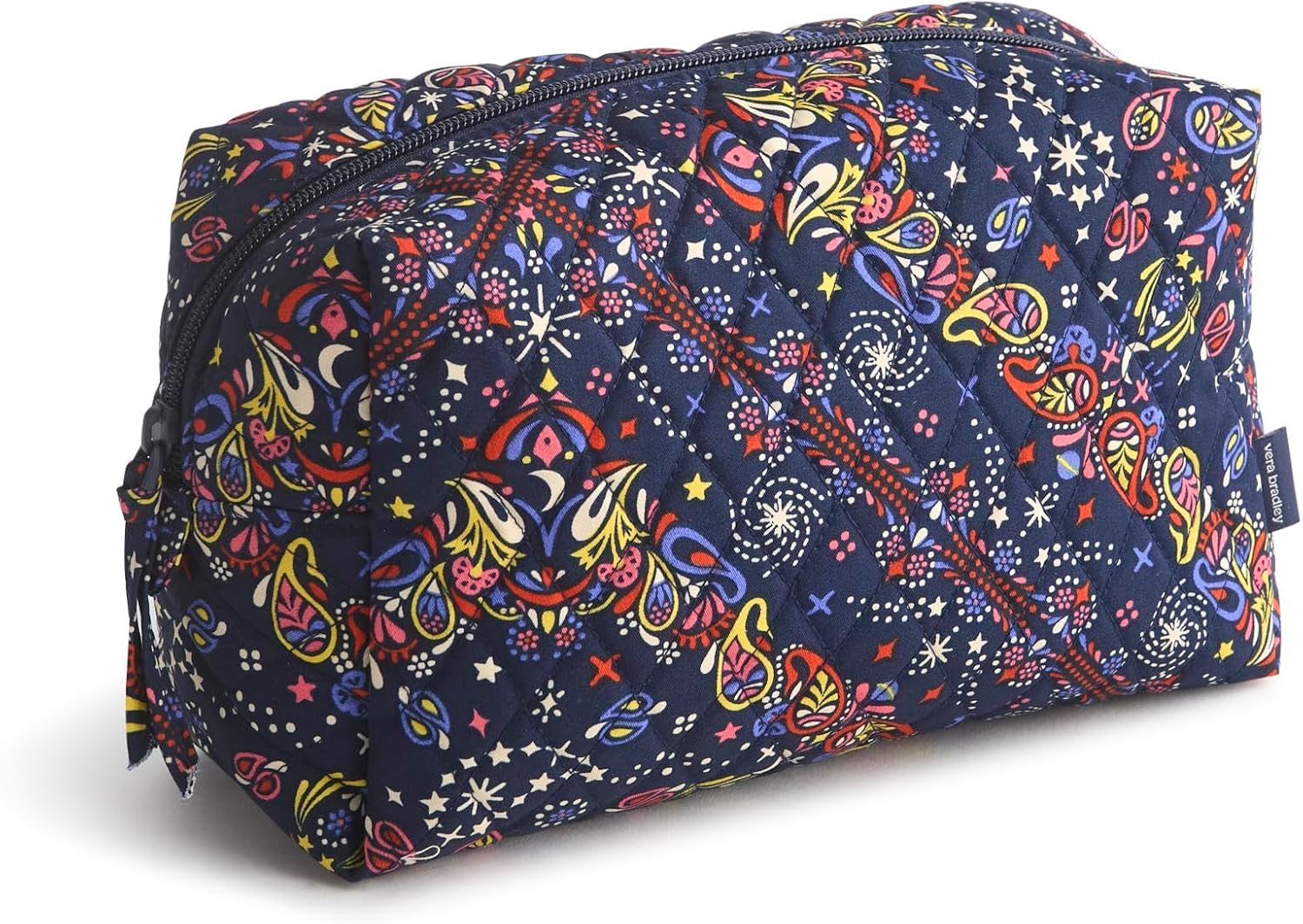 Vera Bradley Premium Cotton Large Cosmetic Makeup Bag