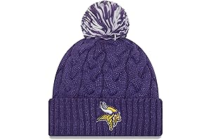 NFL Minnesota Vikings Women's Cozy Cable Knit Beanie Cap