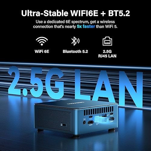 Miniatura 9 de Estrella de ahorro de costos comerciales GEEKOM Mini PC IT12 (cobertura de 3 años) con mini computadoras Intel i5-12450H de 12 generación, ampliable