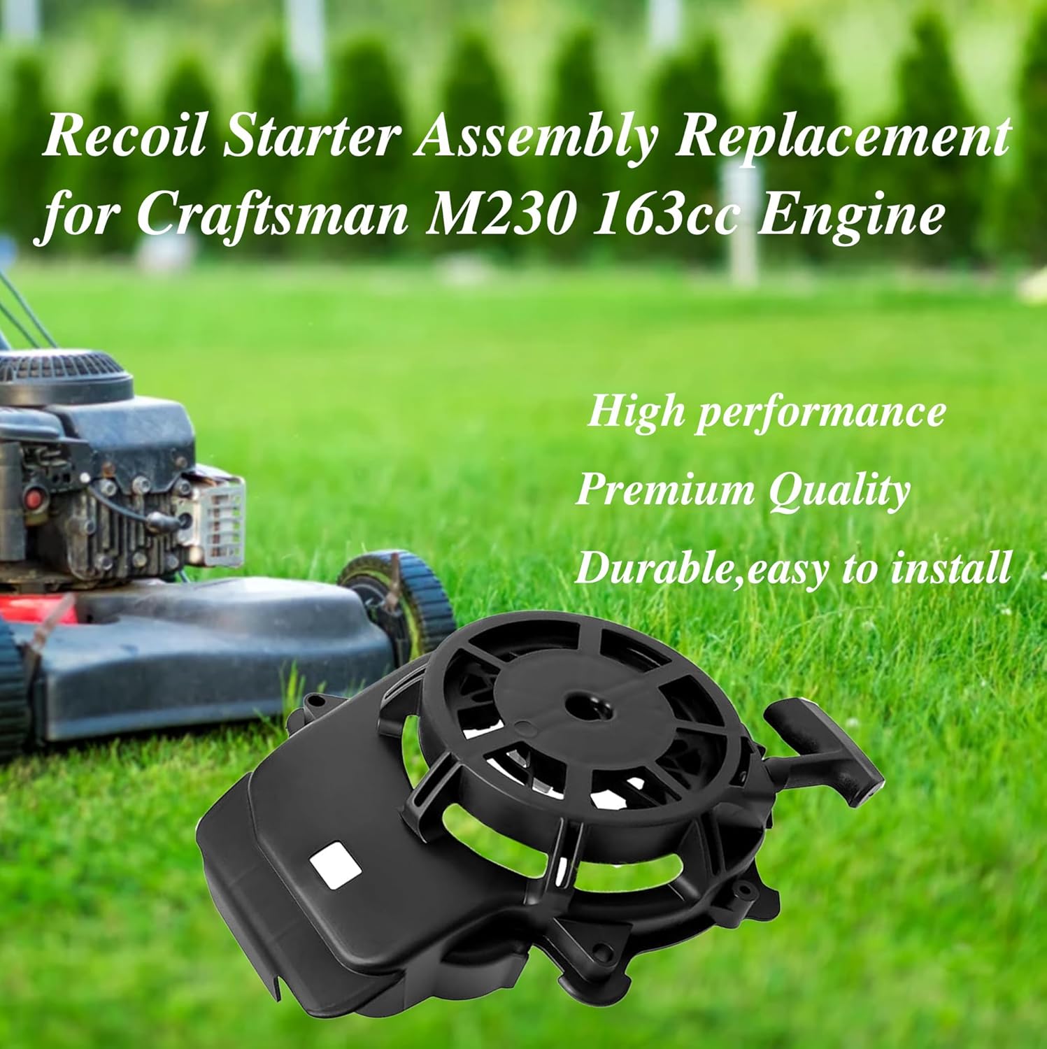 Recoil Starter Assembly Replacement for Craftsman M230 Lawn Mower Parts,Toro 7.25 163cc Parts and Toro Recycler 22 Pull Assembly