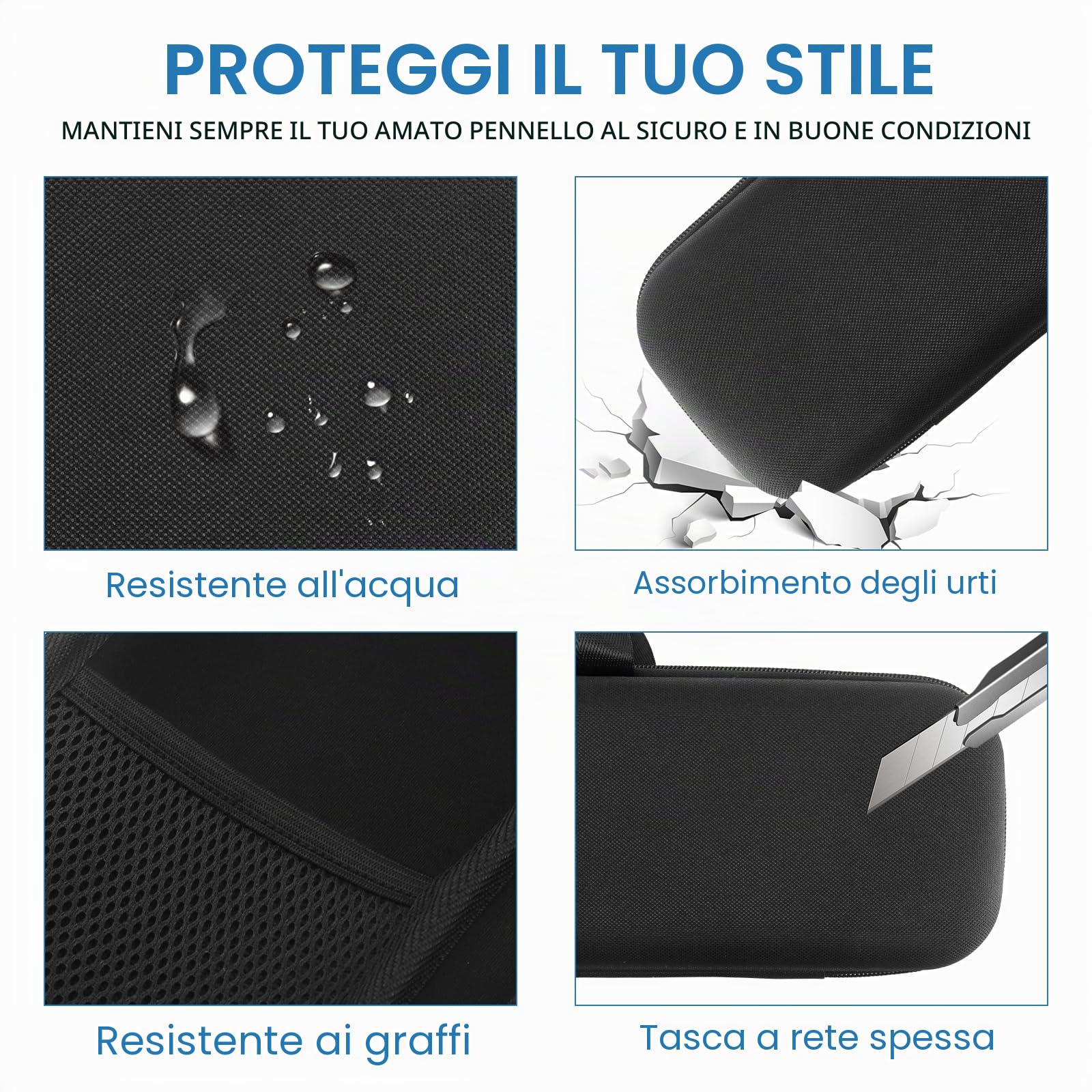 Custodia Compatibile con Dyson Airstrait Piastra per Capelli, Capacità di Aggiornamento Borsa Portaoggetti in Eva Borsa Portaoggetti da Viaggio