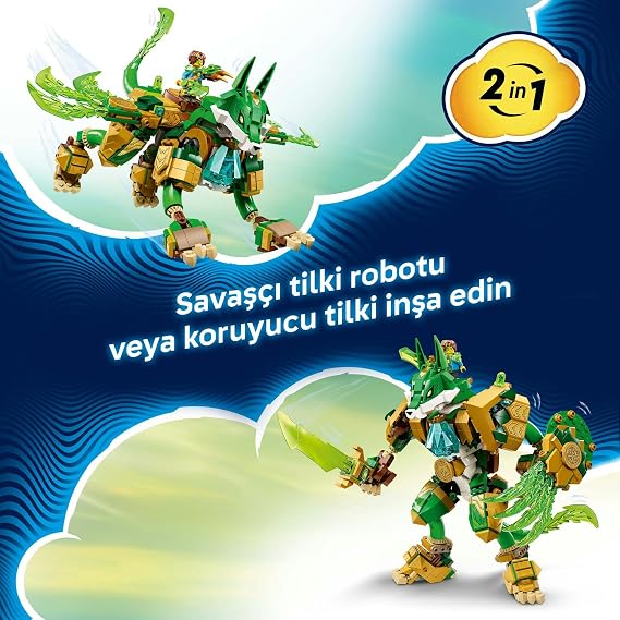 LEGO DREAMZzz Tilki Koruyucu Robot 71508 – 9 Yaş ve Üzeri Çocuklar için 2 Grimspawn Figürü ve 1 Z–Blob Figürü ile Elmas Yumurta İçeren Yaratıcı Oyuncak Yapım Seti, Eğlenceli Hediye Fikri (883 Parça)