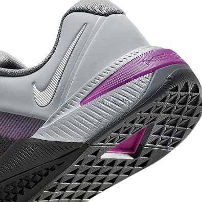 Nike Metcon 10 Men's Workout Shoes (Wolf Grey/Medium Ash/Vivid Purple/Metallic Silver) Size 8.5