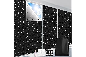 100% Blackout Blinds 79" x 57" for Night Shift Ease
