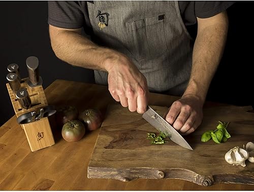 Miniatura 4 de Shun Cubertería Premier de 6 pulgadas pequeña hoja ágil ideal para preparación de alimentos auténtico japonés hecho a mano cuchillo de chef