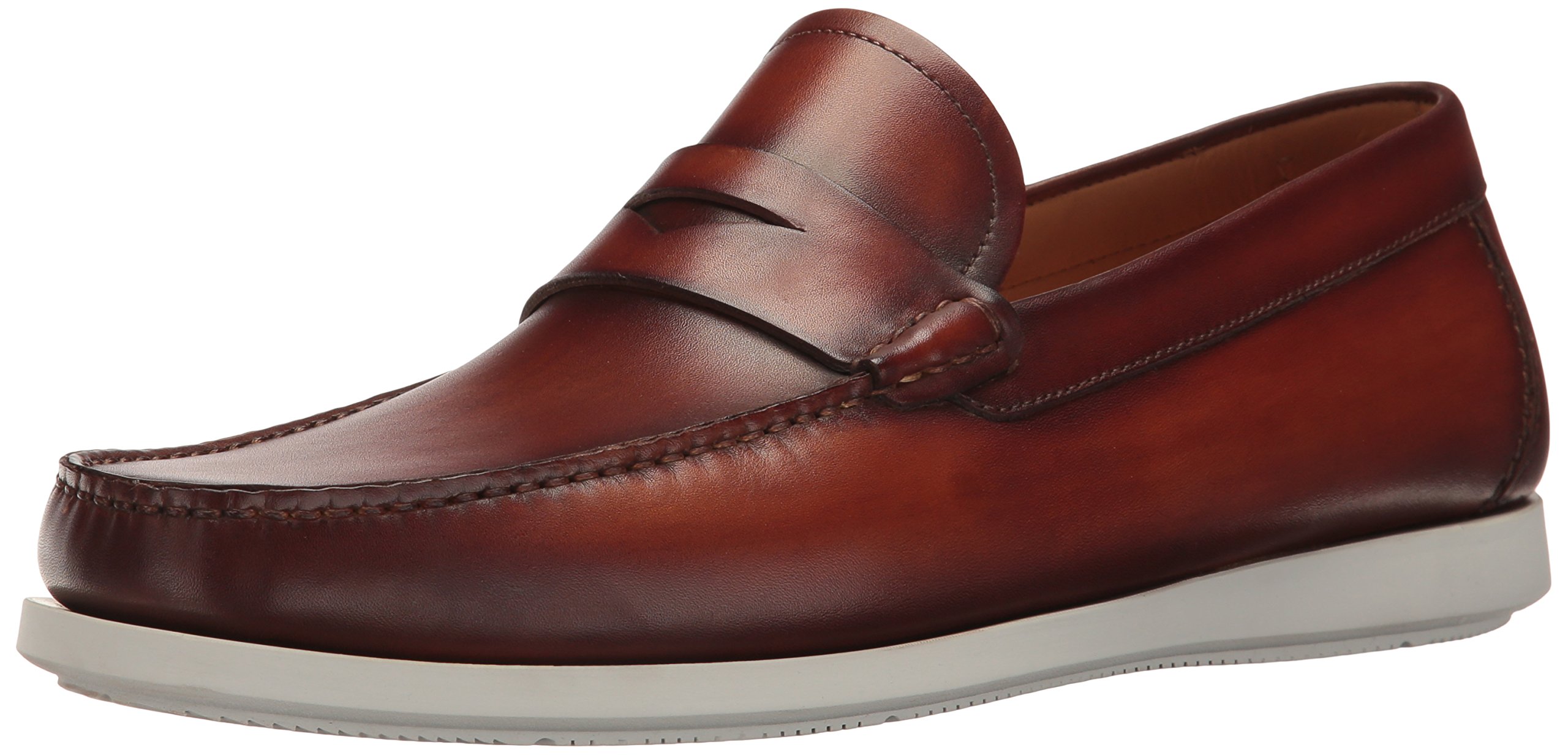 Magnanni Laguna Leather Loafers Size 8 ZM23822B Magnanni Daniel Cuero Brown – Marcello Sport main image 4