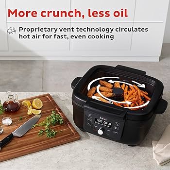 Amazon | インスタント6イン1 インドアグリル エアフライヤー