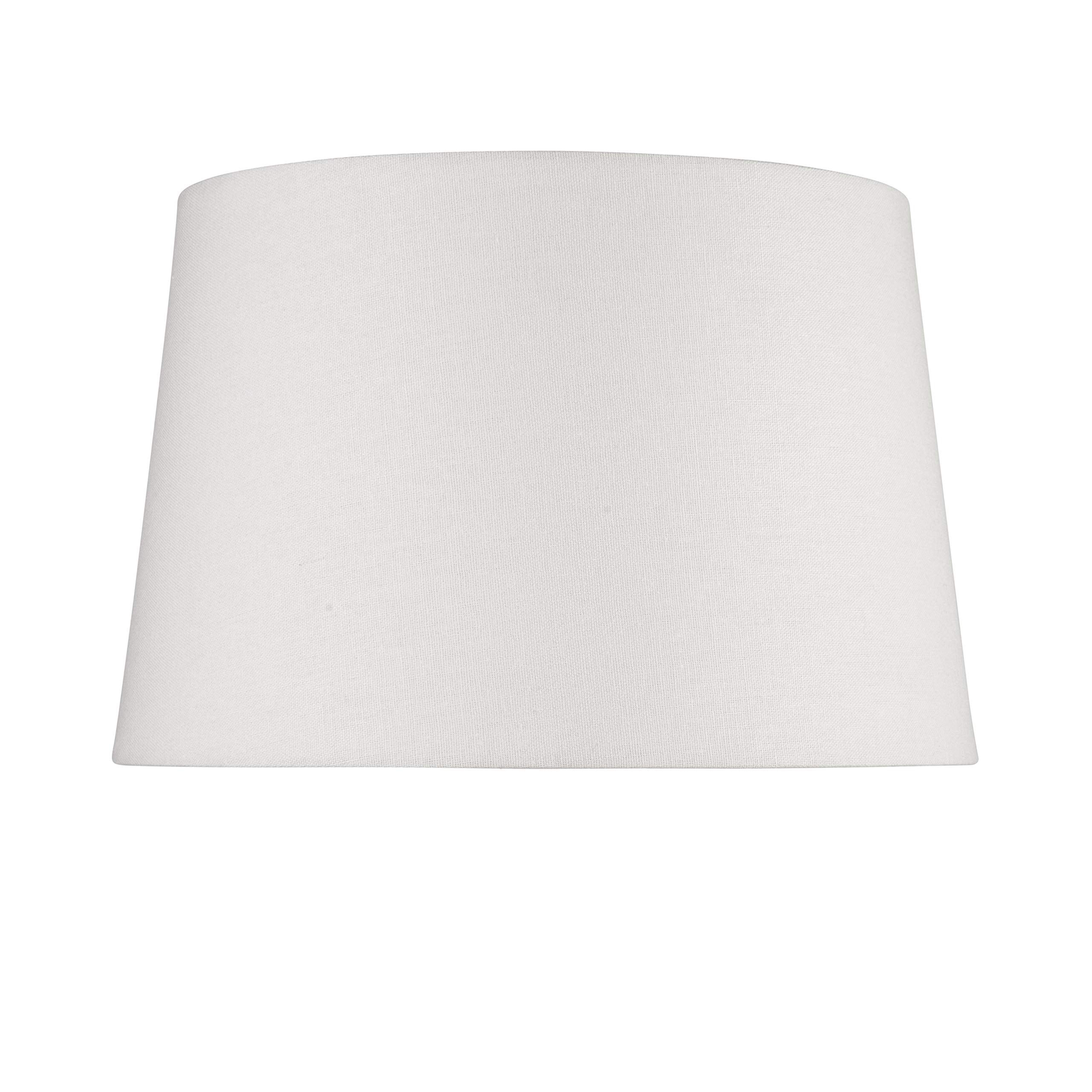 Queenswood Traditional Ivory Linen Large Floor Lamp Shade - Shade Only - Replacement Shade - ES / E27 Large Edison Screw - 45cm Diameter