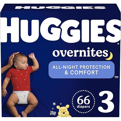Huggies Overnites Diapers, Size 3