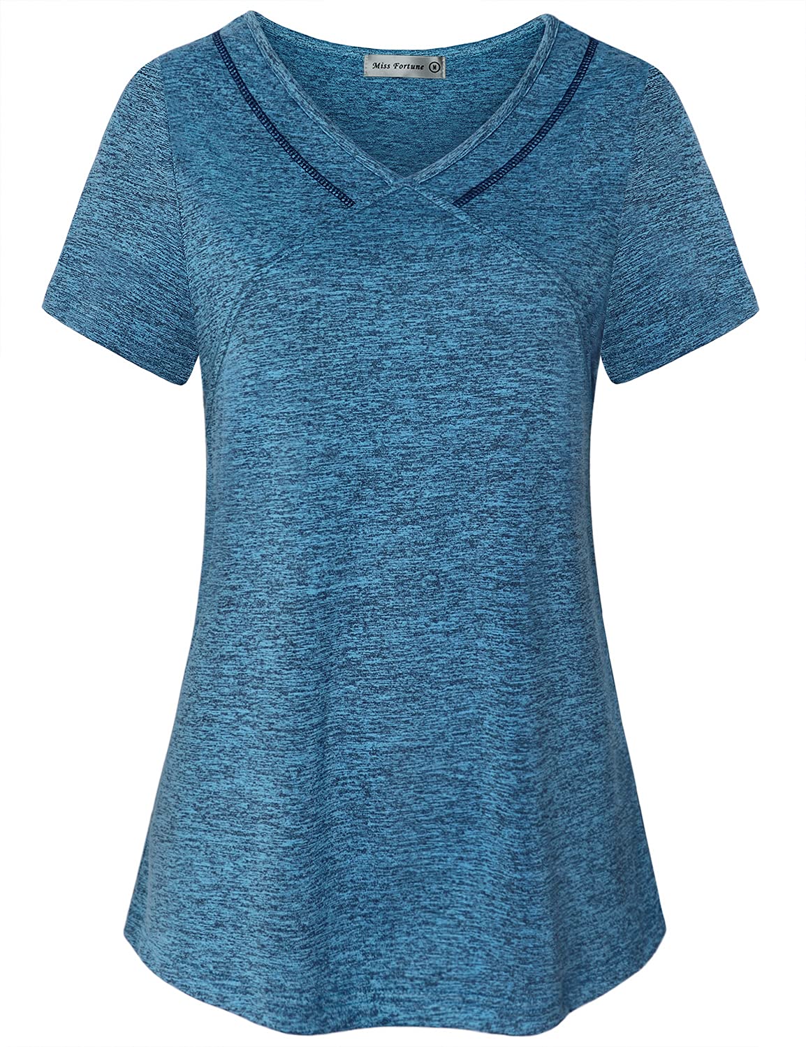 MISS FORTUNE Womens Fast Dry Yoga Tops Workout Clothes