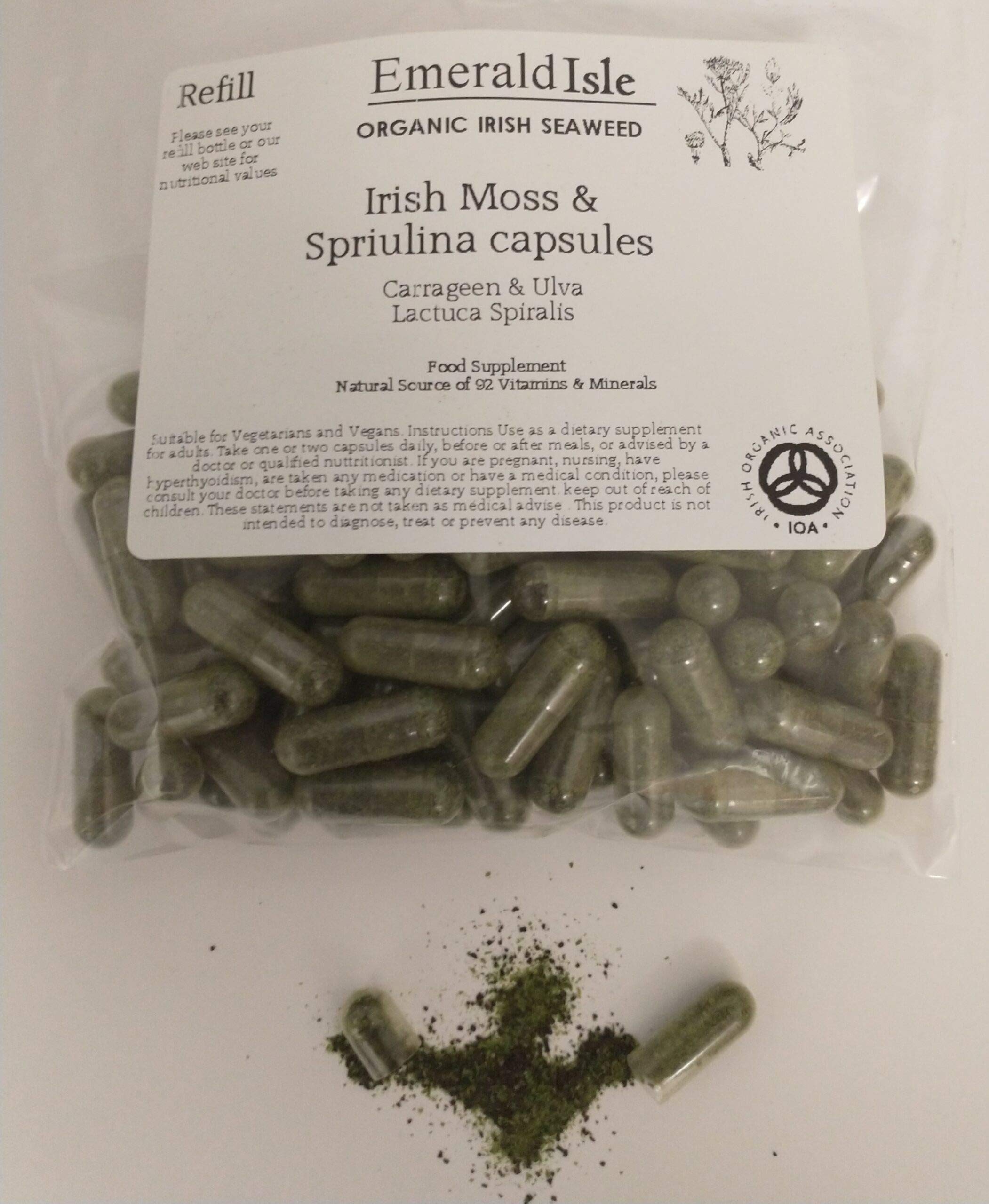 Buy Irish Moss & Irish Spirulina s (chondrus crispus and Lactuca spiralis) (Refill 90 s) Online