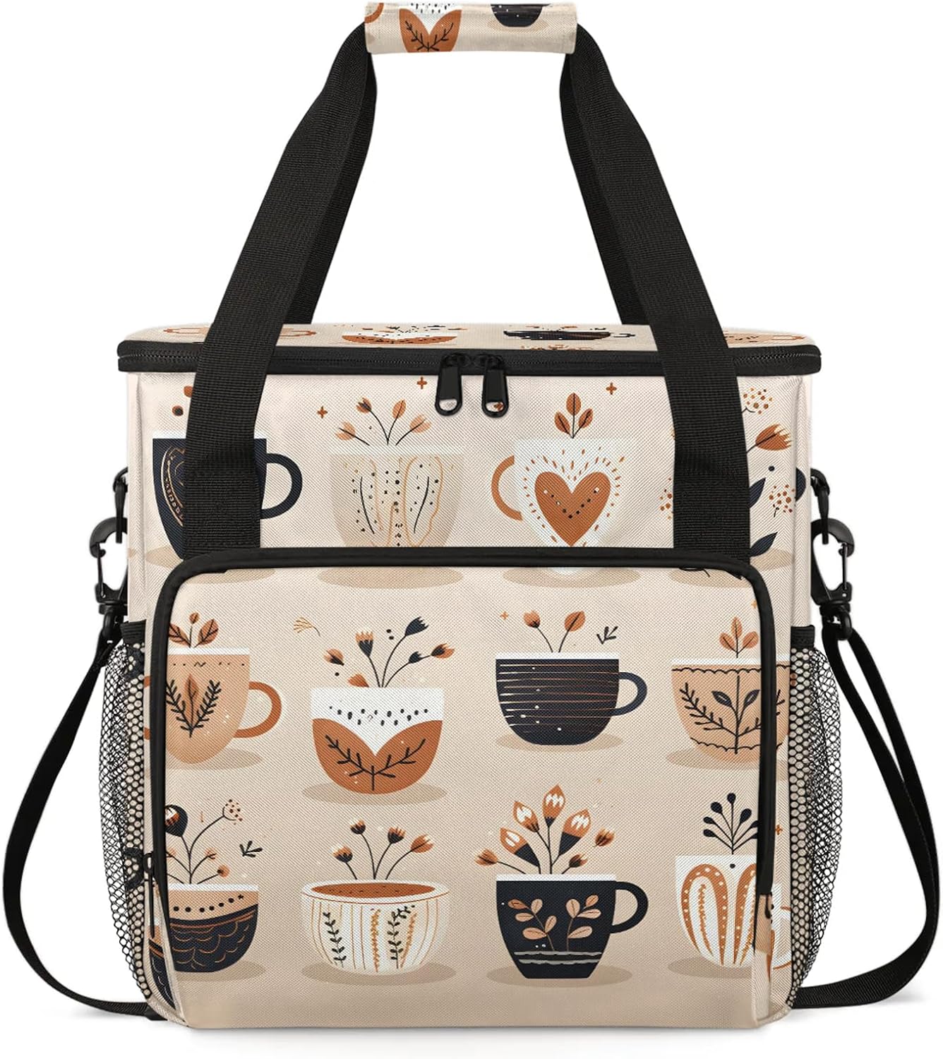 Travel Coffee Maker Carrying Bag Compatible with Keurig K-Mini or K-Mini Plus, Single Serve Coffee Maker Portable Storage Bag with Shoulder Strap(Bag Only)