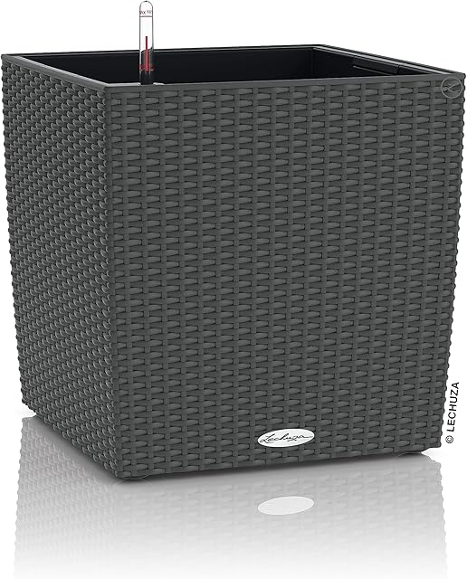 Lechuza Donica, System Nawadniania, Cube Domek 50 Granit, 15392