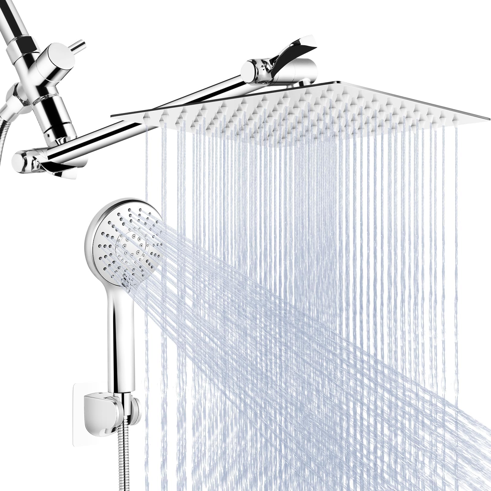 PIH High Pressure Luxury Handheld Shower Head Unit with Powerful Shower