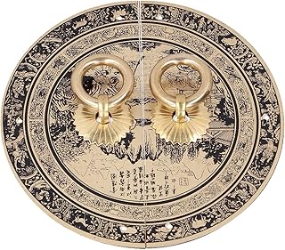 Antique Handle, Vintage Style Brass Pull Handles, Antique Pull Knobs Traditiona,11cm Originality Pattern Drawer Handle Chinese Antique Furniture Brass Handle for Home