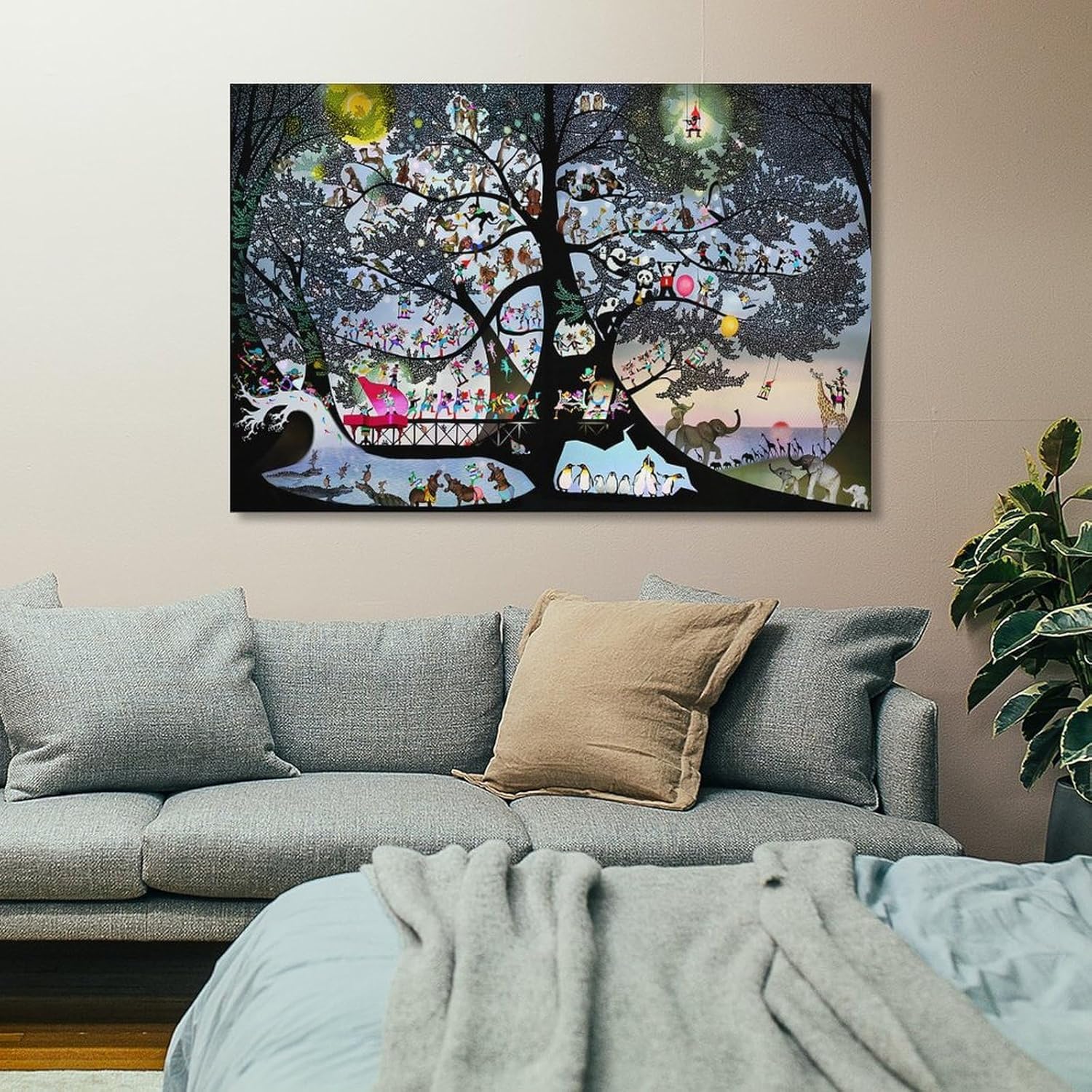 Amazon.co.jp: 藤城清治 2011生きるよろこび 絵画 ポスター 工芸品の